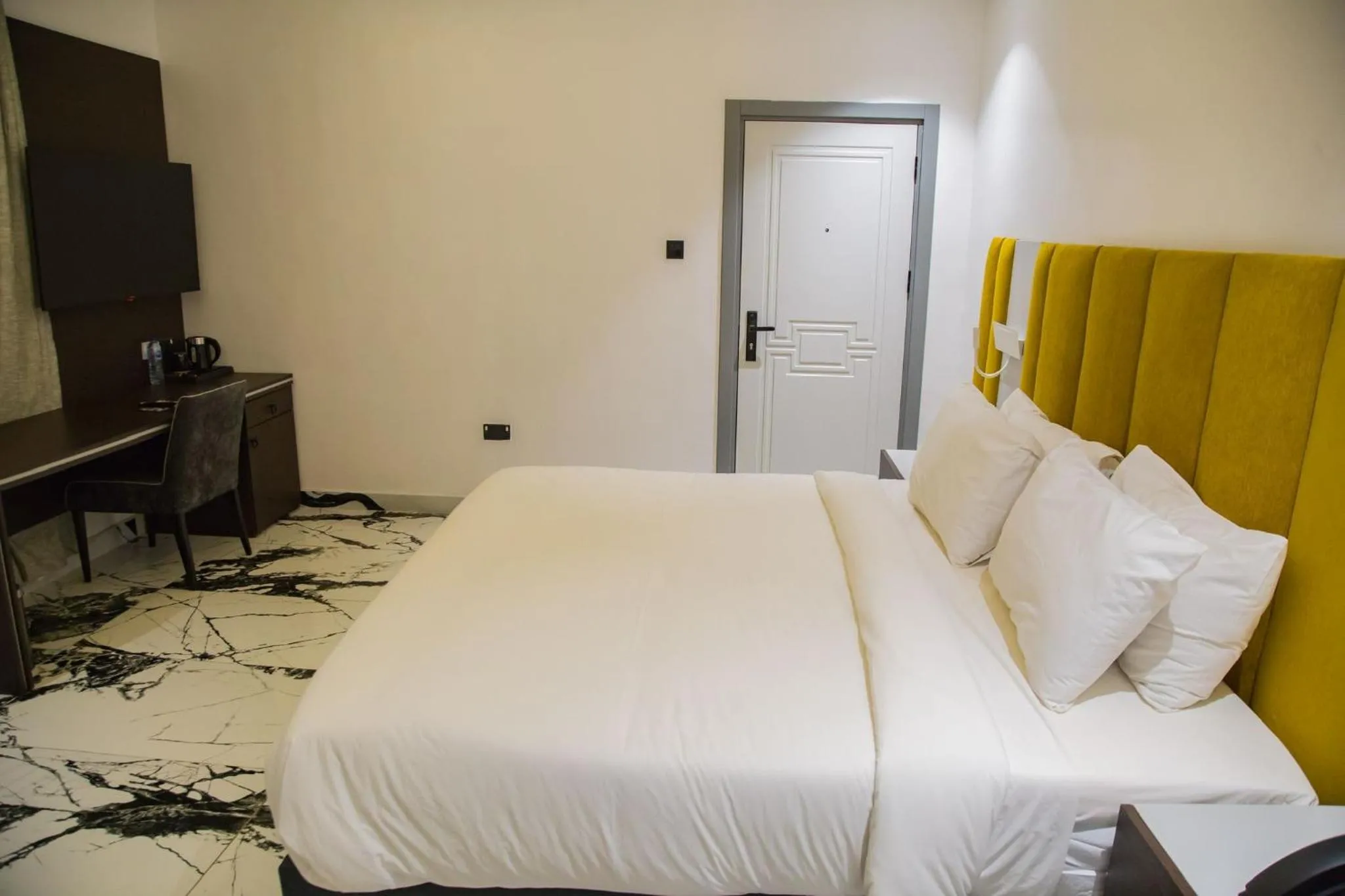 Bed in The Safron Hotel