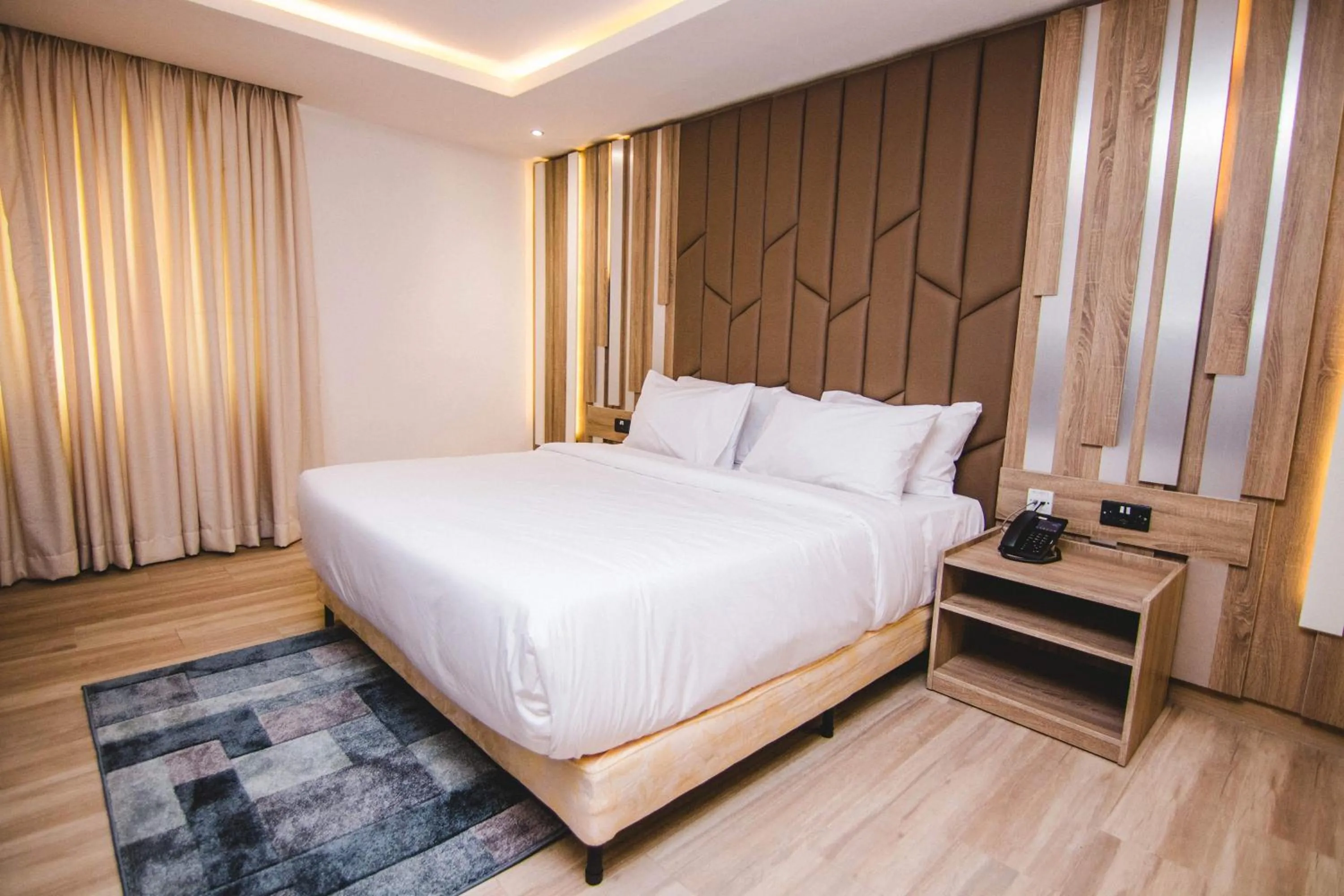 Bed in The Safron Hotel