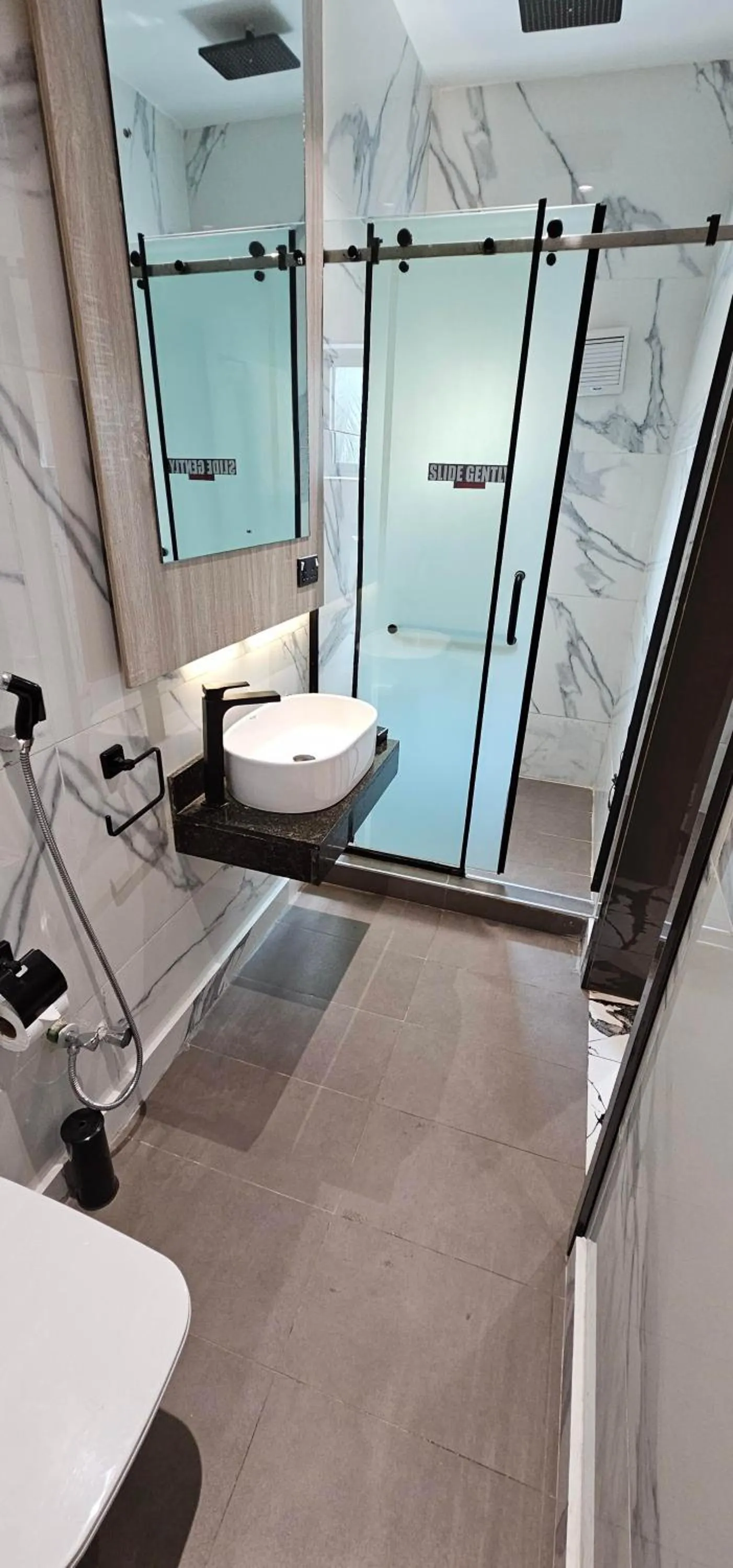 Shower in The Safron Hotel