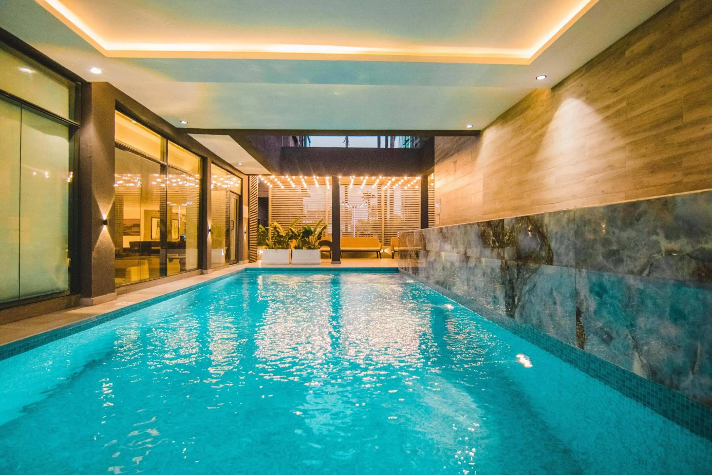Pool view in The Safron Hotel