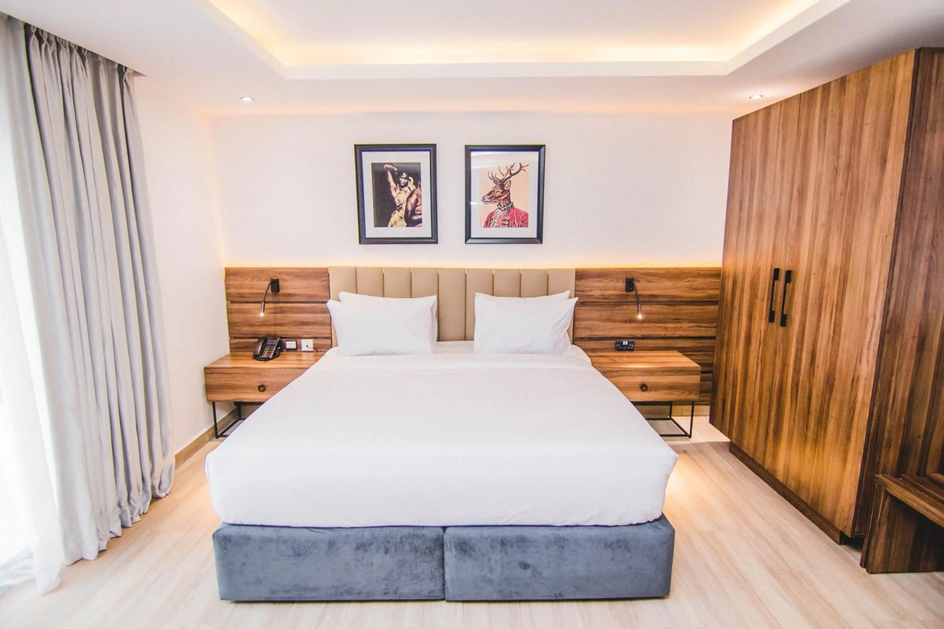 Bed in The Safron Hotel