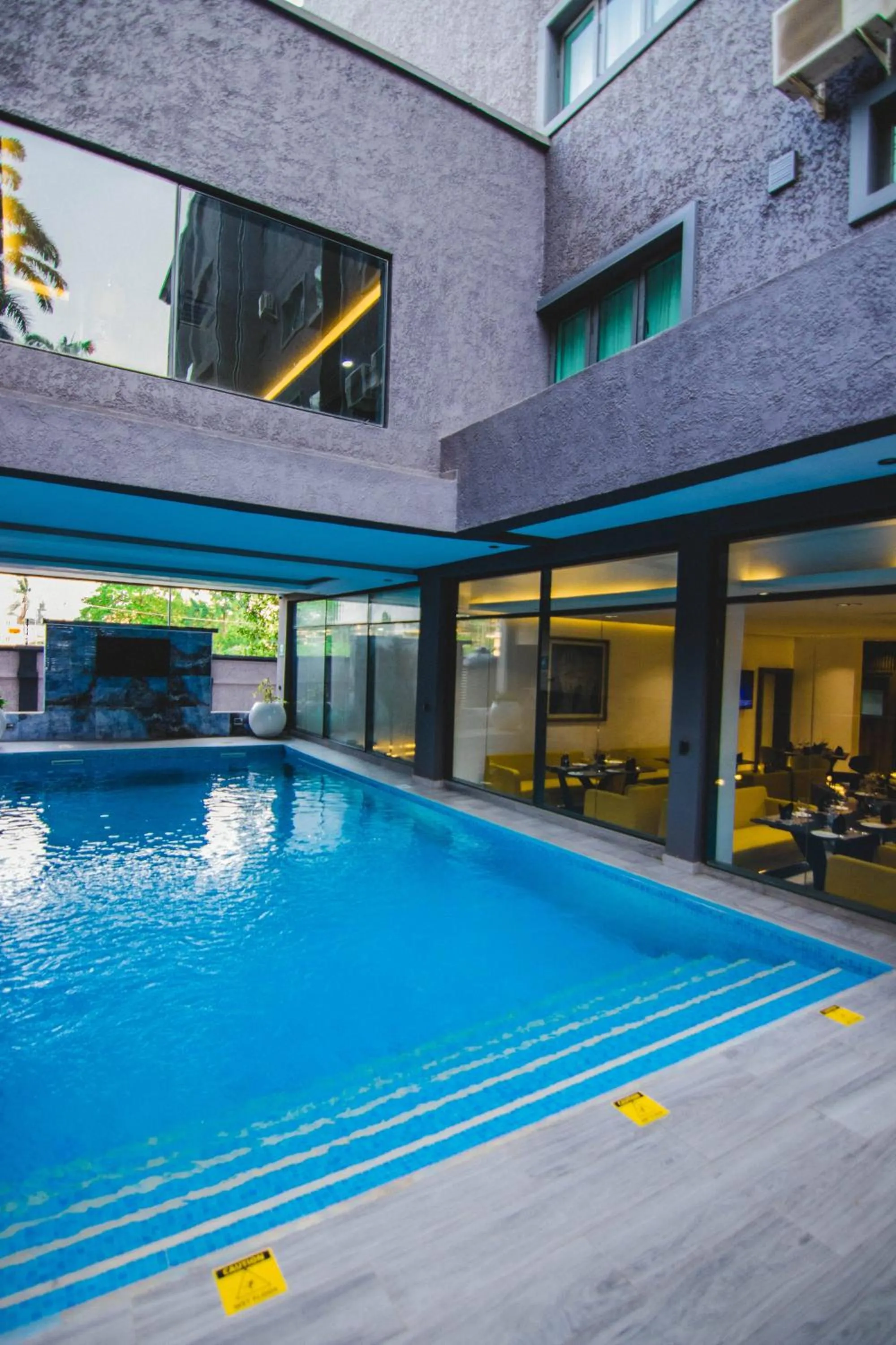 Pool view in The Safron Hotel