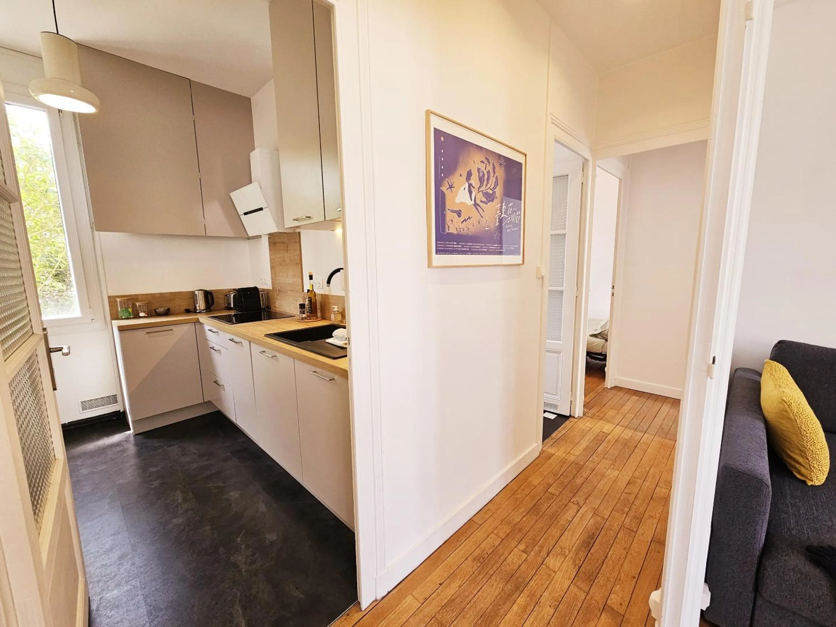 Kitchen or kitchenette in Fanfrelin joli T3 centre ville