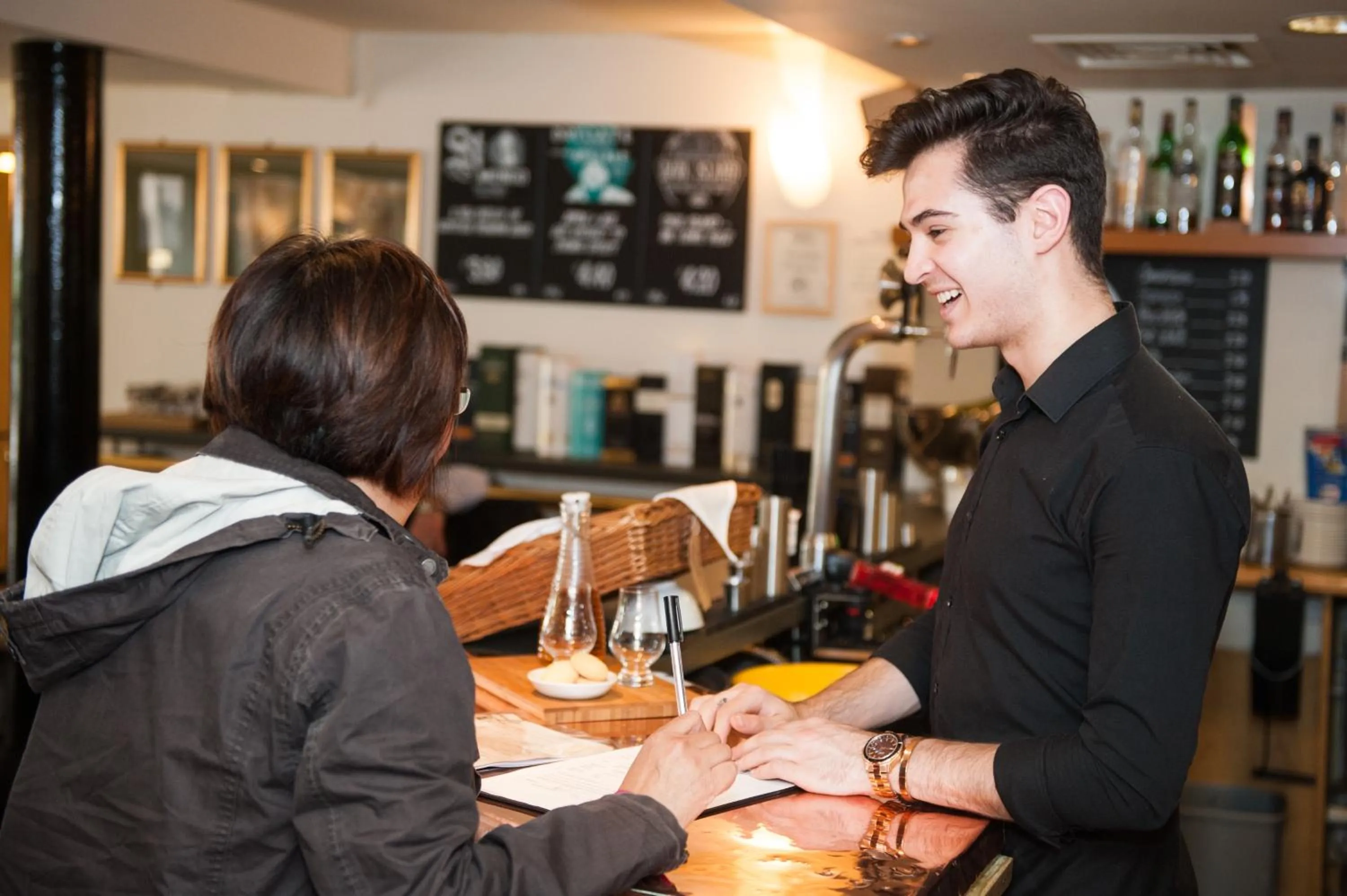 Staff in The Pipers' Tryst Hotel