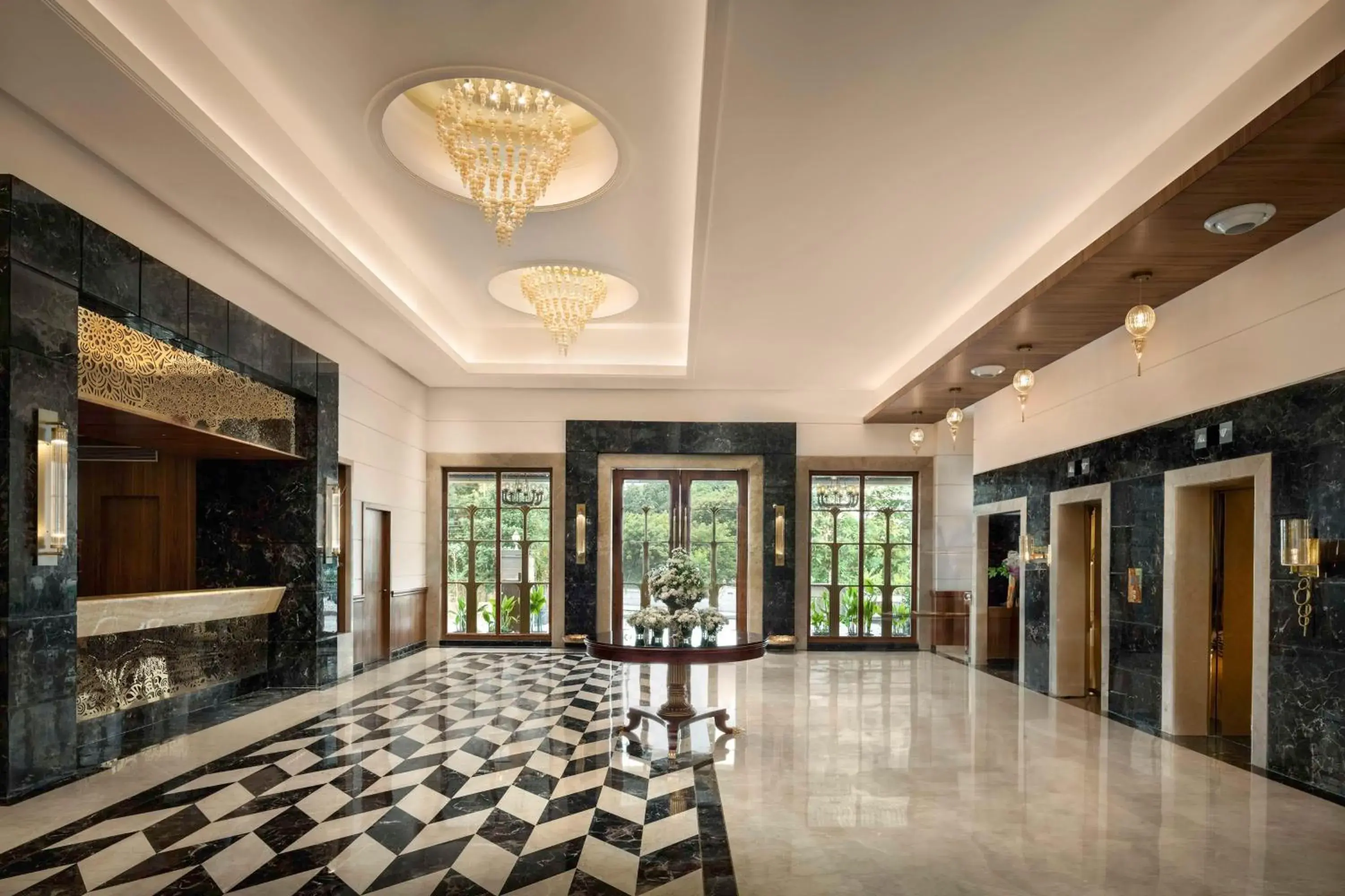 Lobby or reception in Jasraj Palace Yavatmal Hotel, a member of Radisson Individuals Lobby or reception in Jasraj Palace Yavatmal Hotel, a member of Radisson Individuals