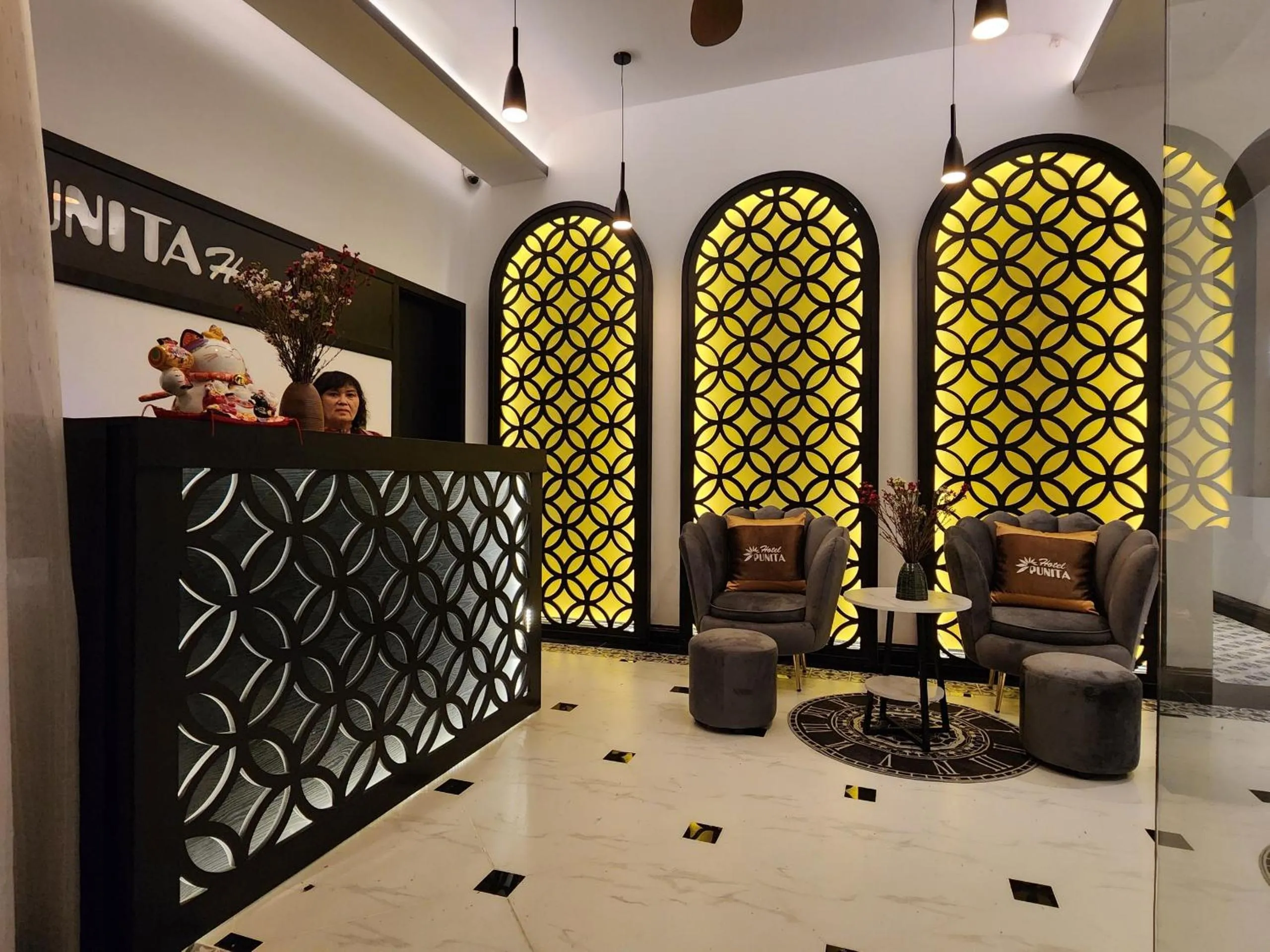 Lobby or reception in Punita Hotel