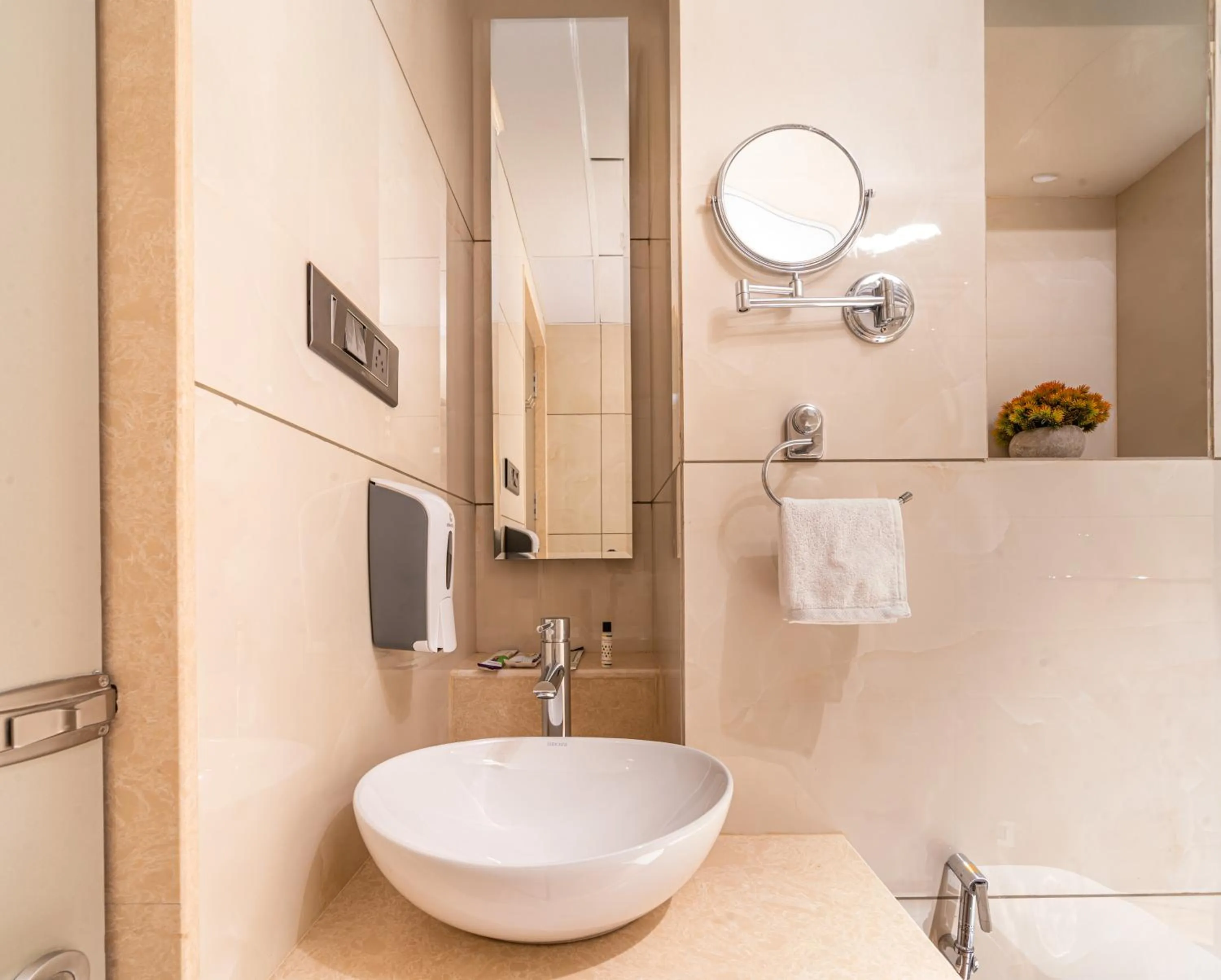 Bathroom in Treebo Premium Heritage Grand -Majiwada Thane