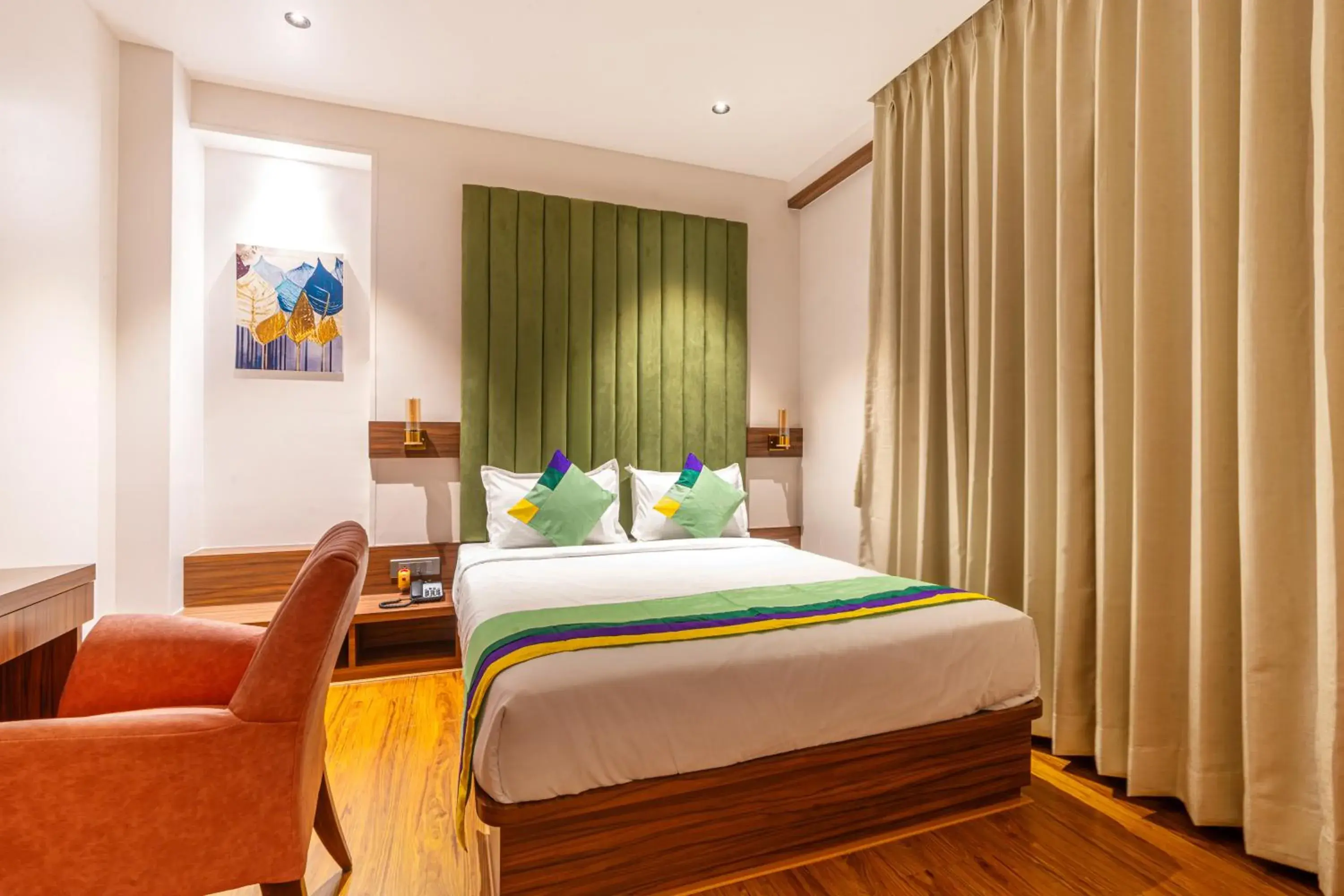 Bedroom, Bed in Treebo Premium Heritage Grand -Majiwada Thane Bedroom, Bed in Treebo Premium Heritage Grand -Majiwada Thane