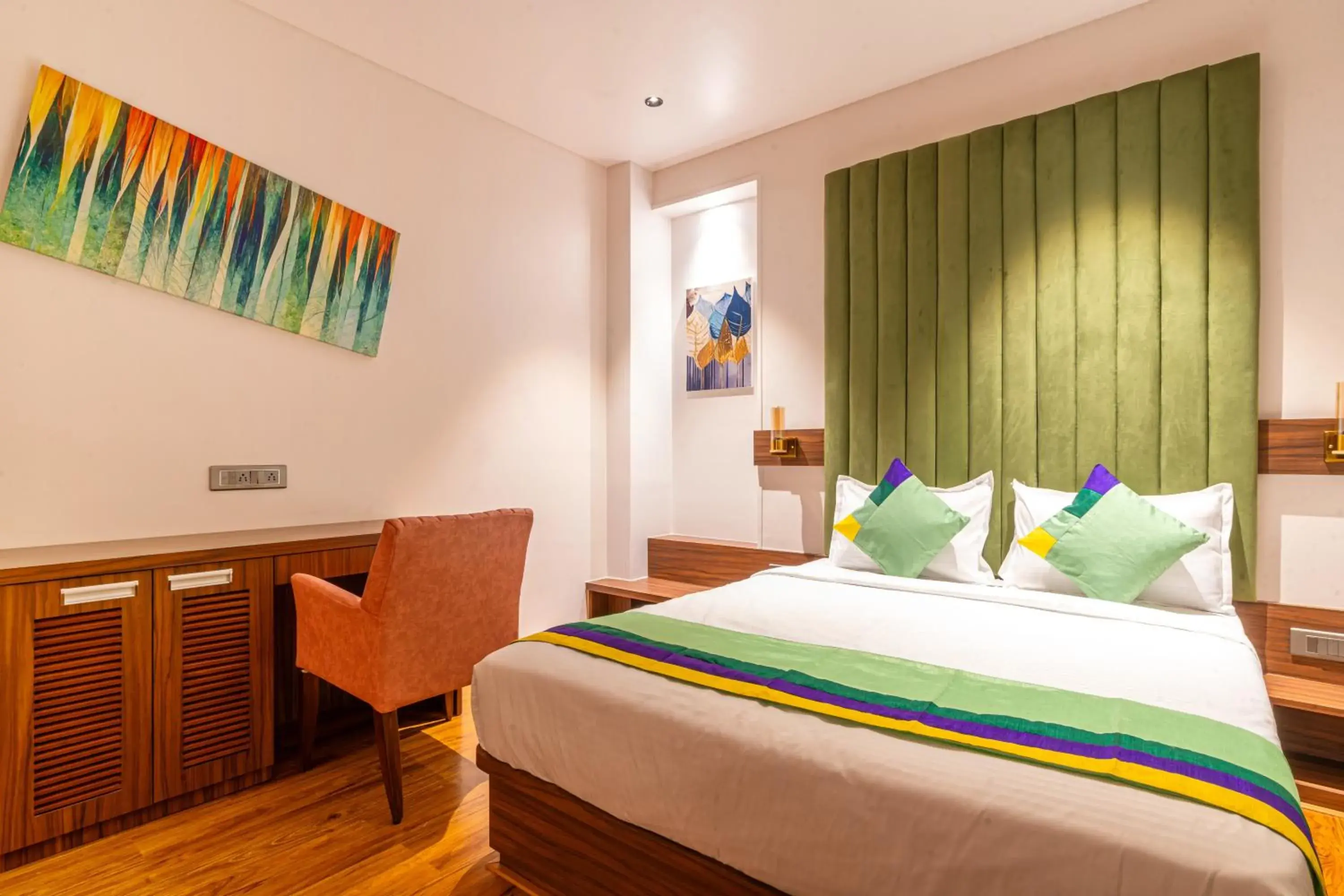 Bedroom, Bed in Treebo Premium Heritage Grand -Majiwada Thane Bedroom, Bed in Treebo Premium Heritage Grand -Majiwada Thane