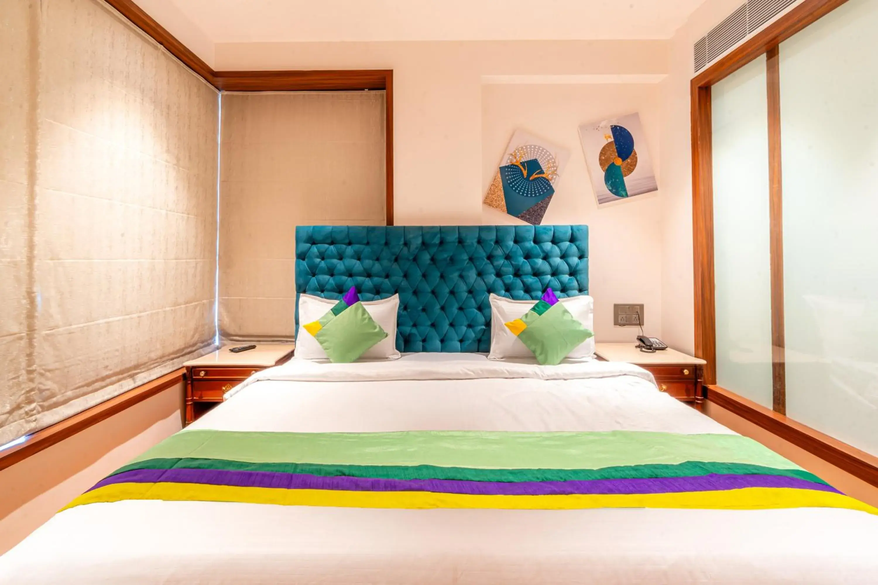 Bedroom, Bed in Treebo Premium Heritage Grand -Majiwada Thane Bedroom, Bed in Treebo Premium Heritage Grand -Majiwada Thane