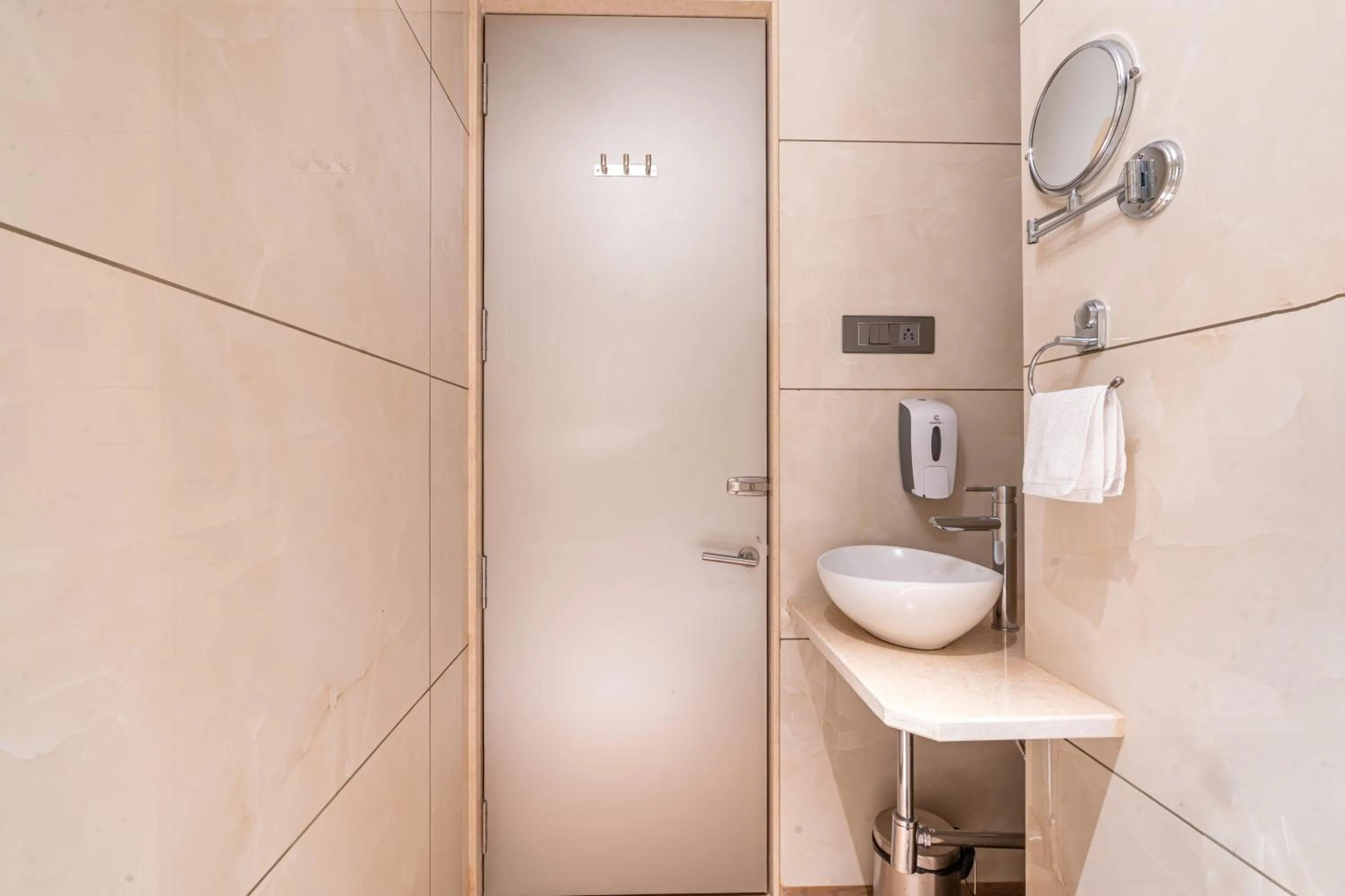 Bathroom in Treebo Premium Heritage Grand -Majiwada Thane