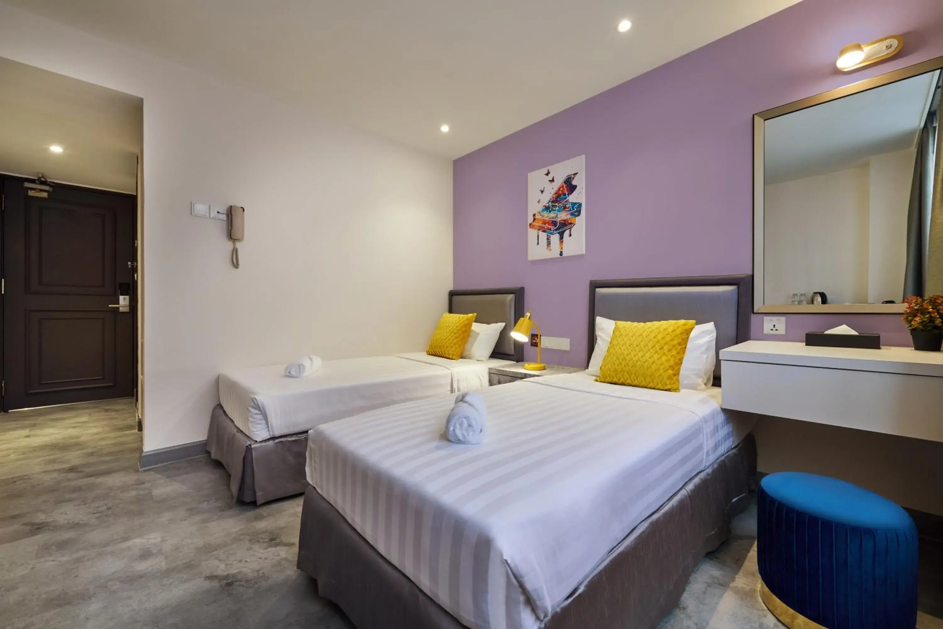 Twin Room with City View in PJ De Inn Hotel Twin Room with City View in PJ De Inn Hotel