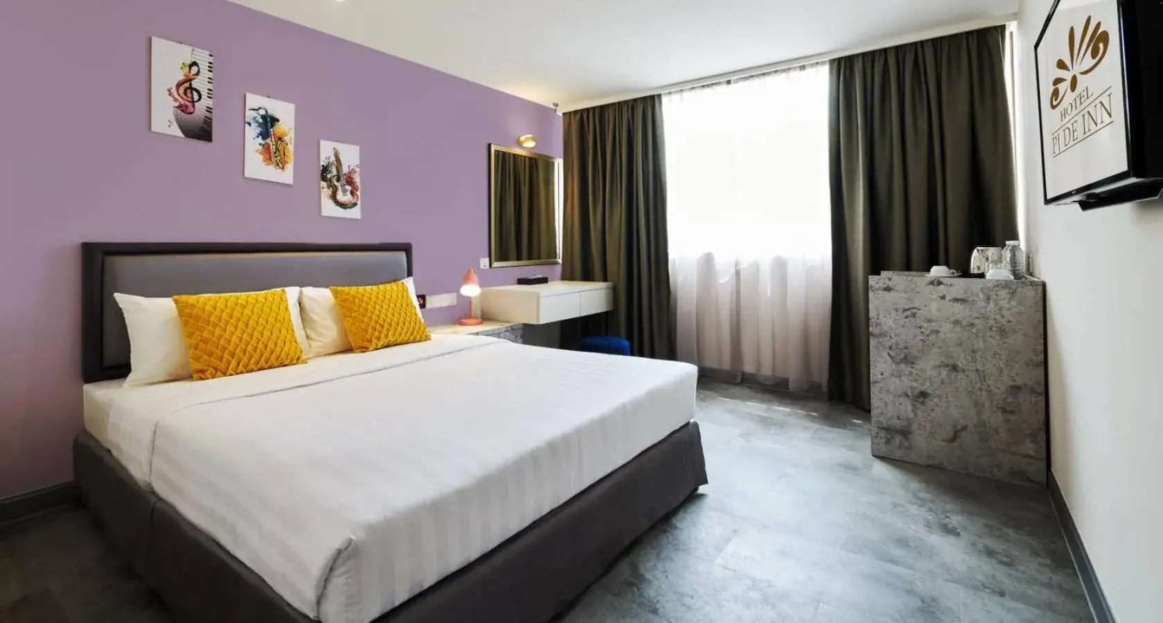 Bed in PJ De Inn Hotel Bed in PJ De Inn Hotel