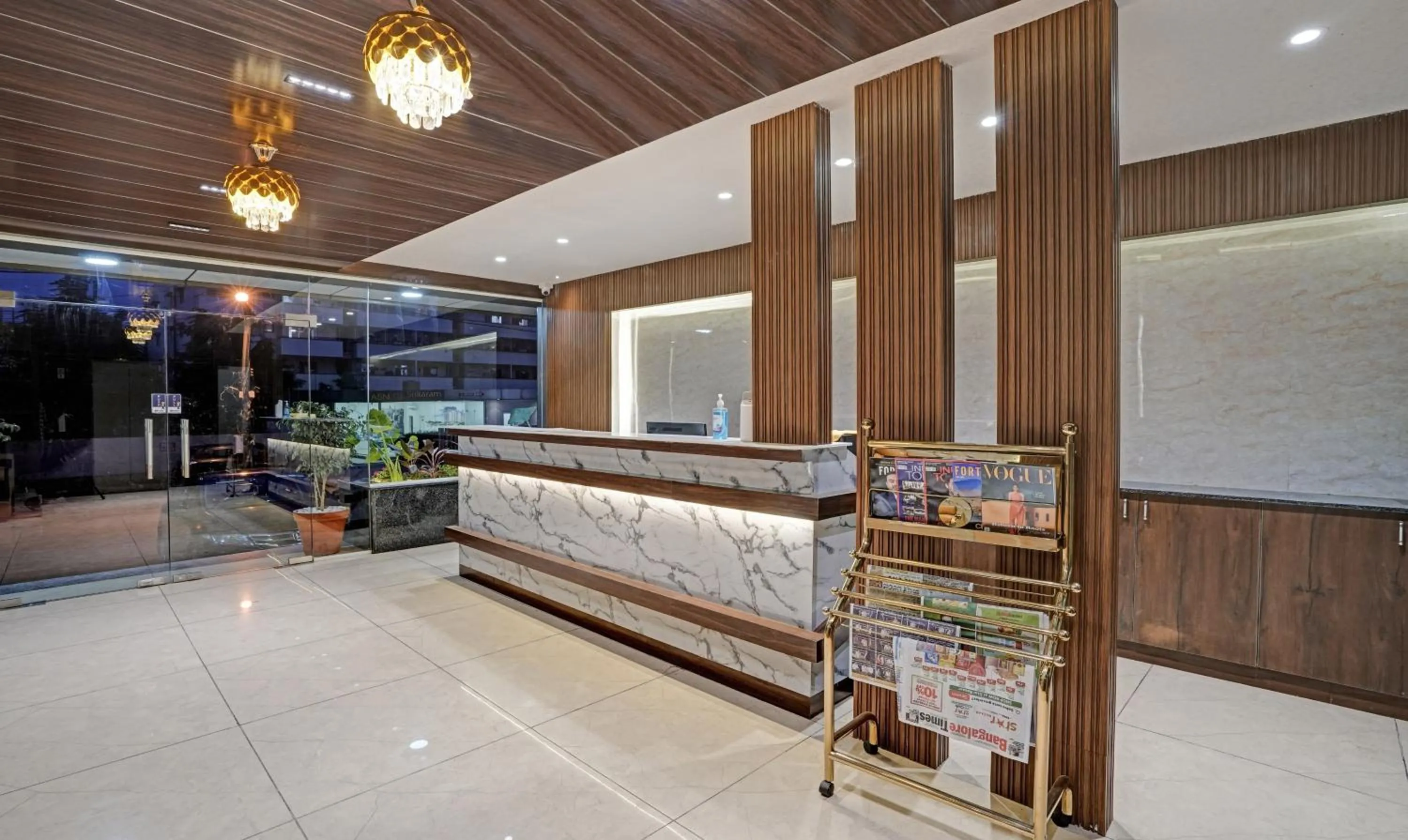 Lobby or reception in Happy Stays Whitefield