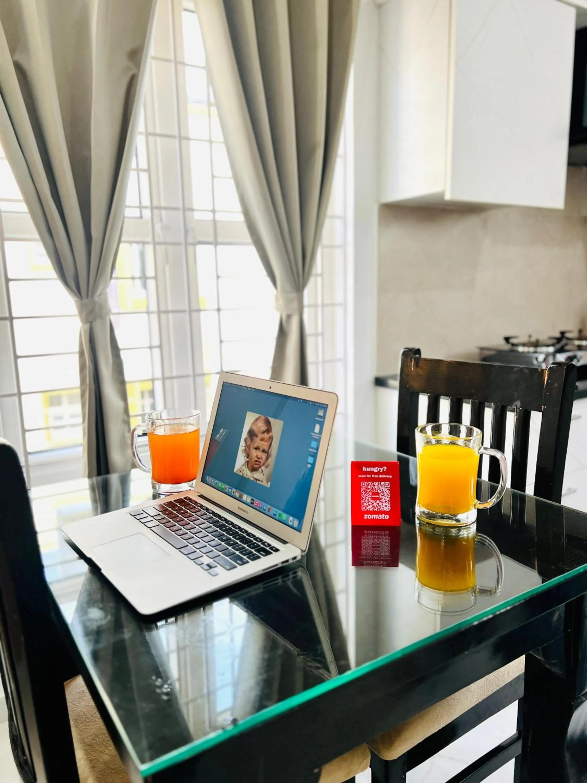 Kitchen or kitchenette in Olive Serviced Apartments BTM Layout