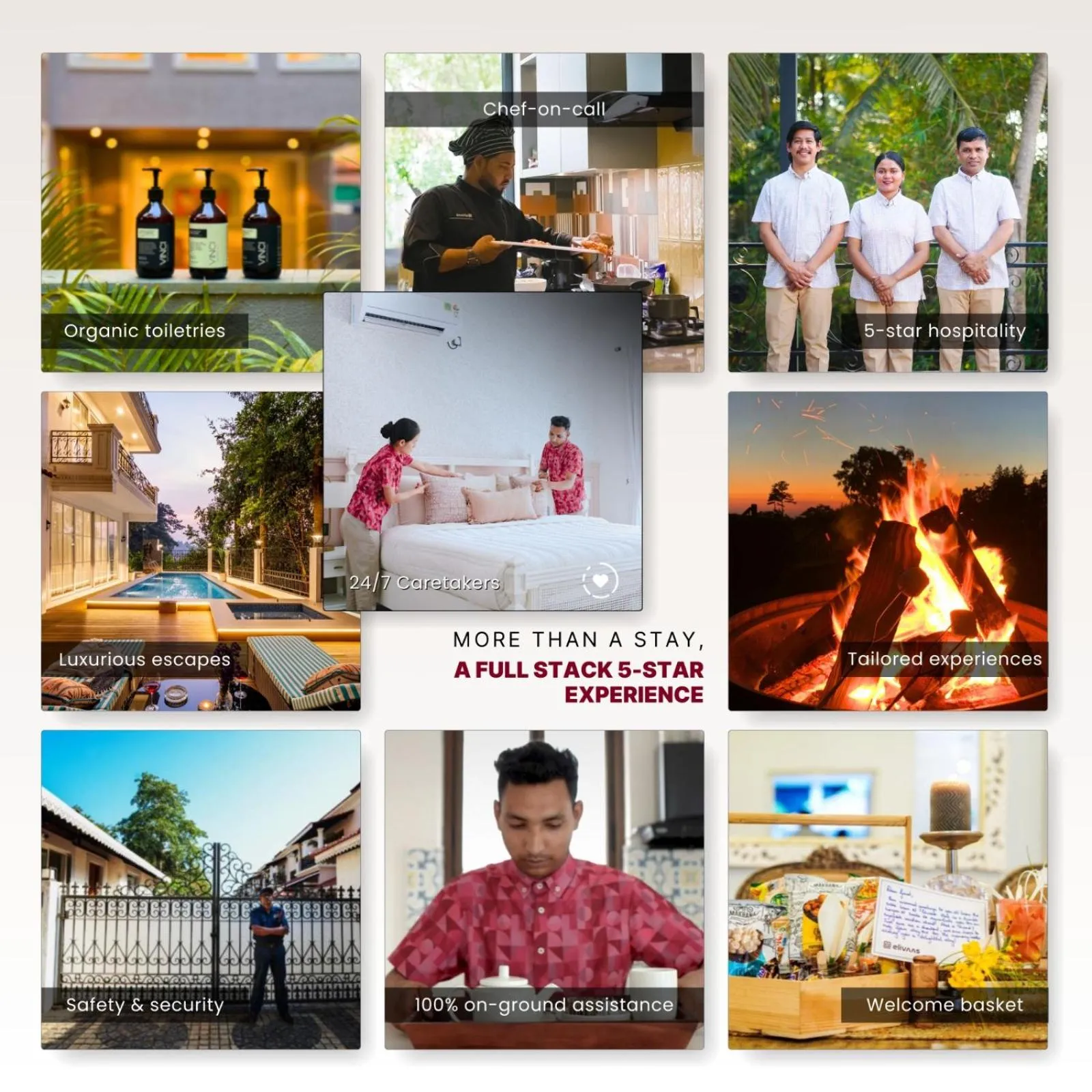 Text overlay in ELIVAAS 6 BHK Farmstay with Pvt Pool & Garden - Esh