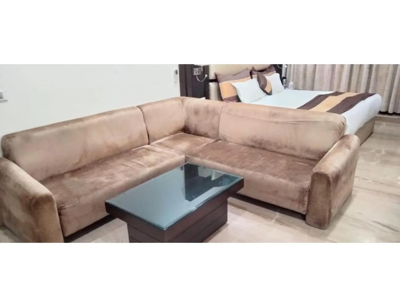 Bed in Hotel Blue Sapphire, Agra