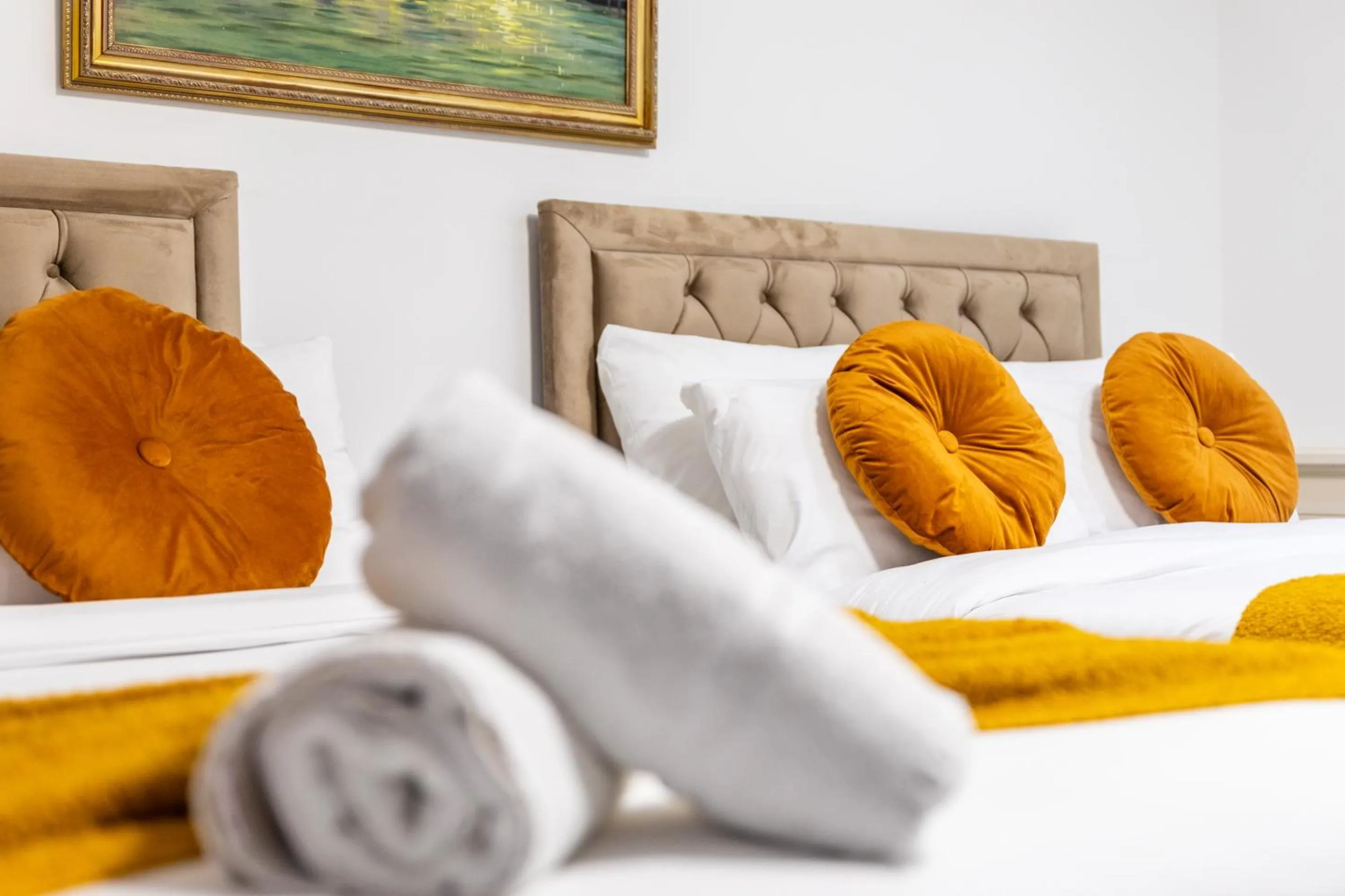 Bedroom, Bed in Mayfair Residences