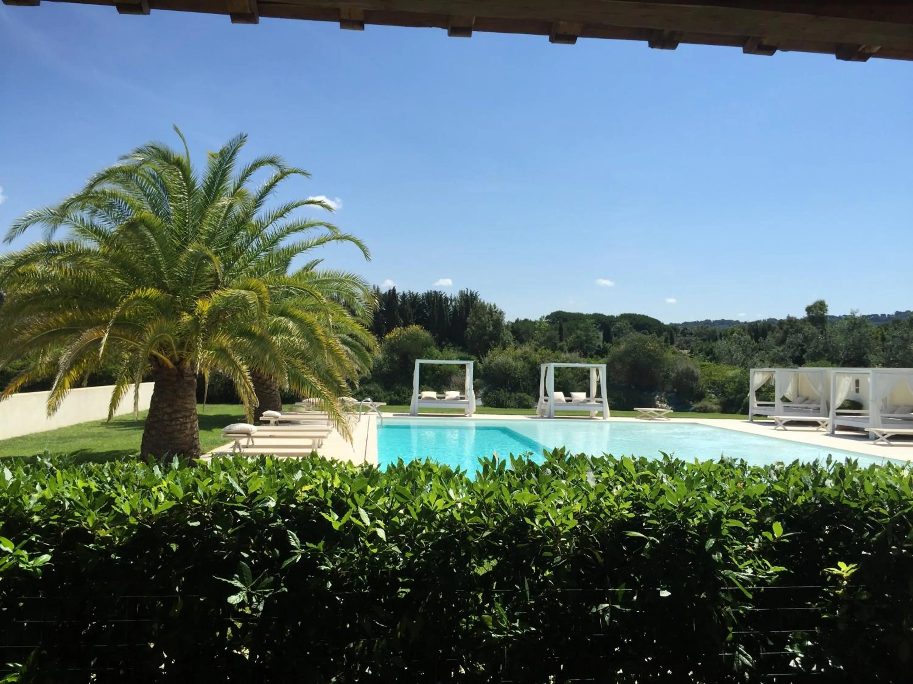 Garden view in Relais Le Fornacelle