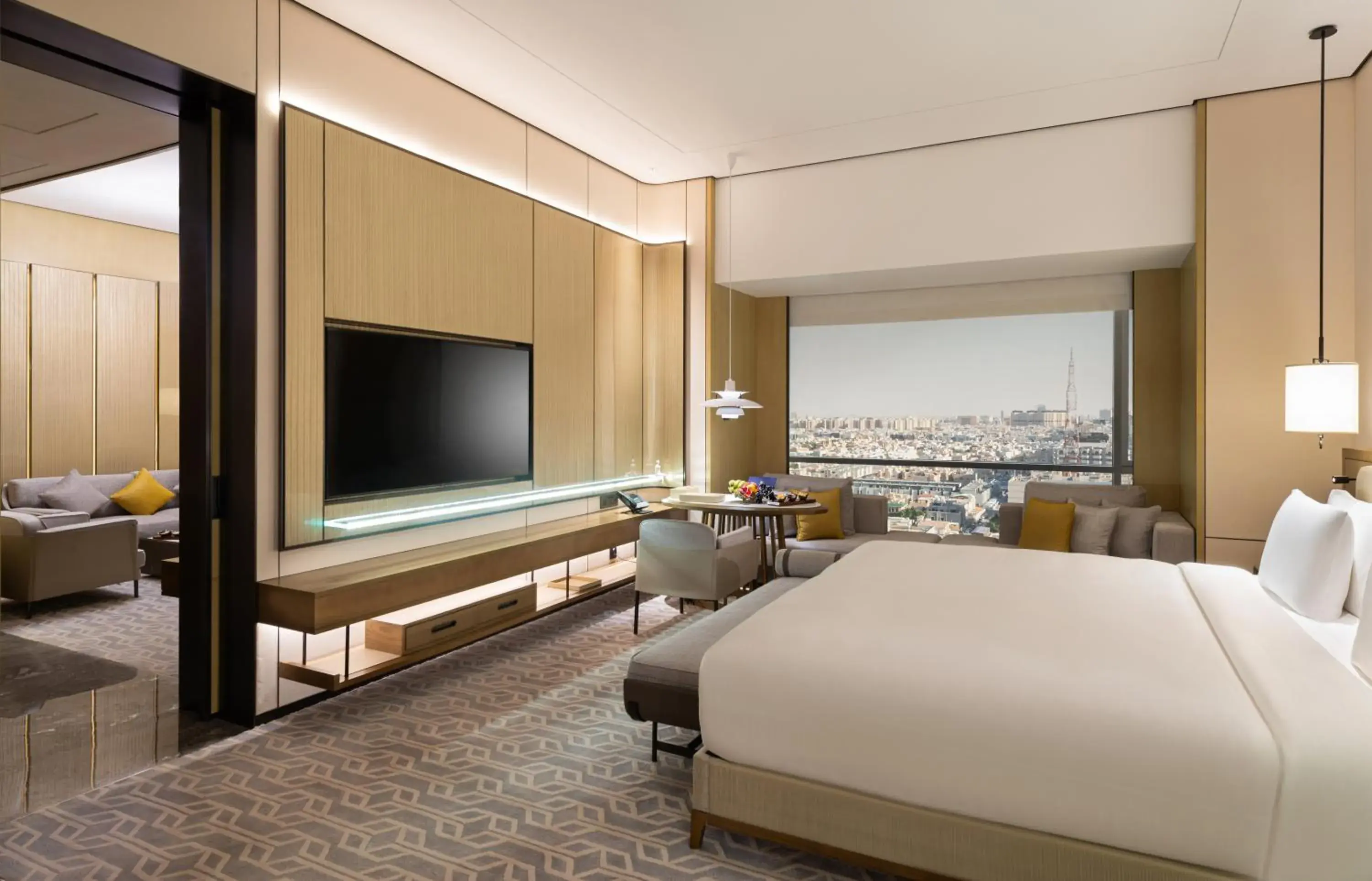 View (from property/room), Bed in Narcissus The Royal Hotel View (from property/room), Bed in Narcissus The Royal Hotel