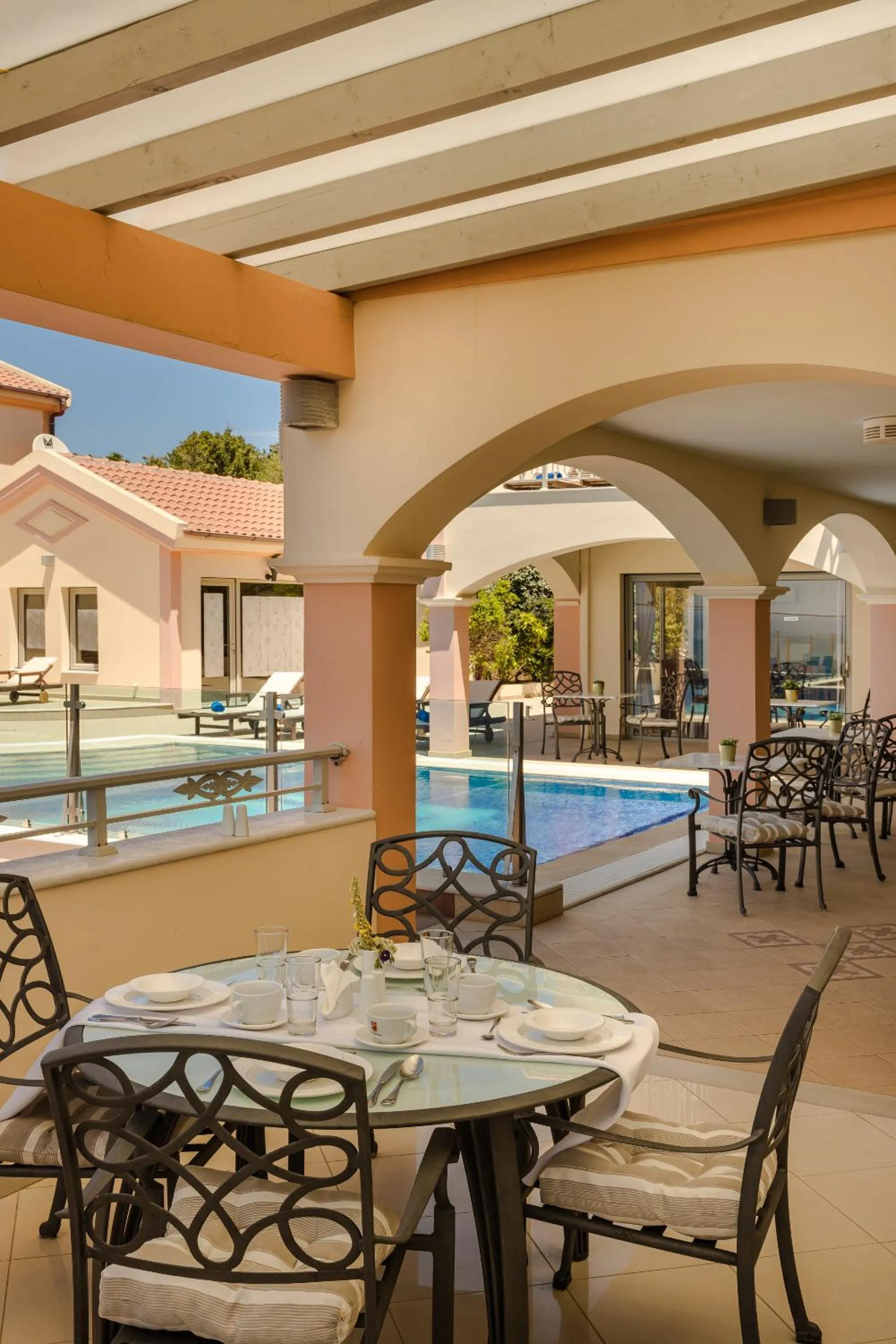 Patio in Belle View Hotel - Sea View & Sunset