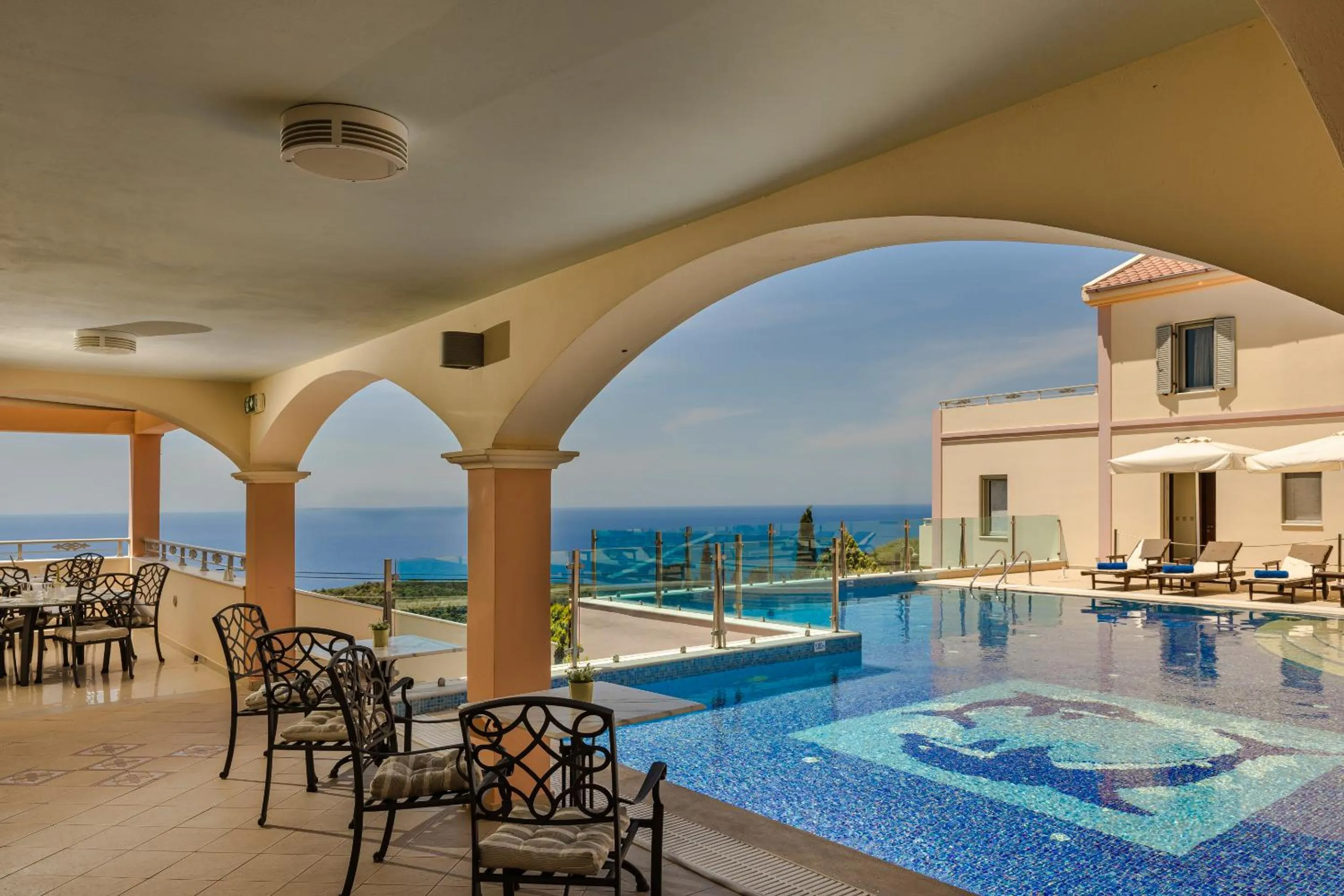 Patio in Belle View Hotel - Sea View & Sunset