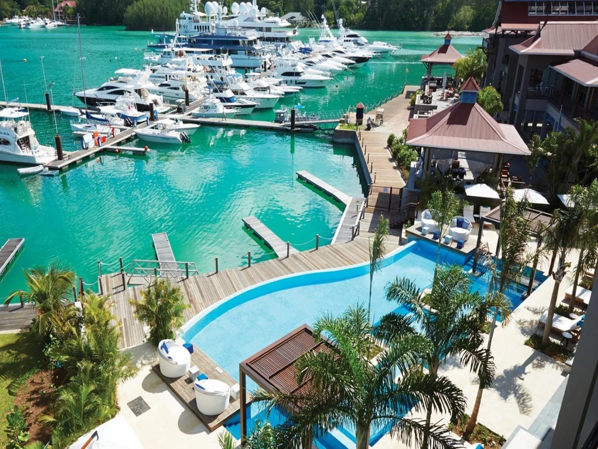 Bird's eye view in Eden Bleu Hotel