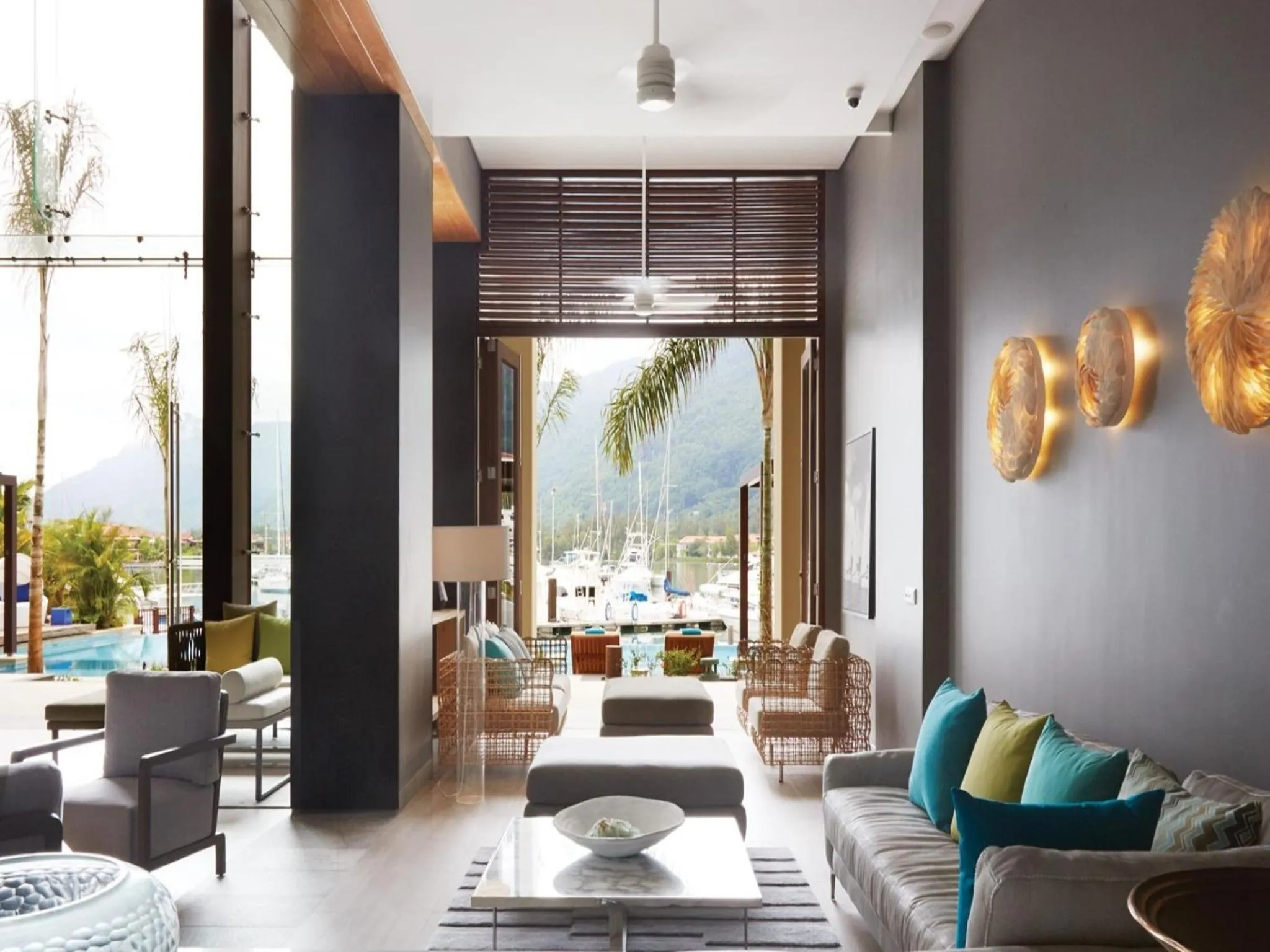 Communal lounge/ TV room in Eden Bleu Hotel