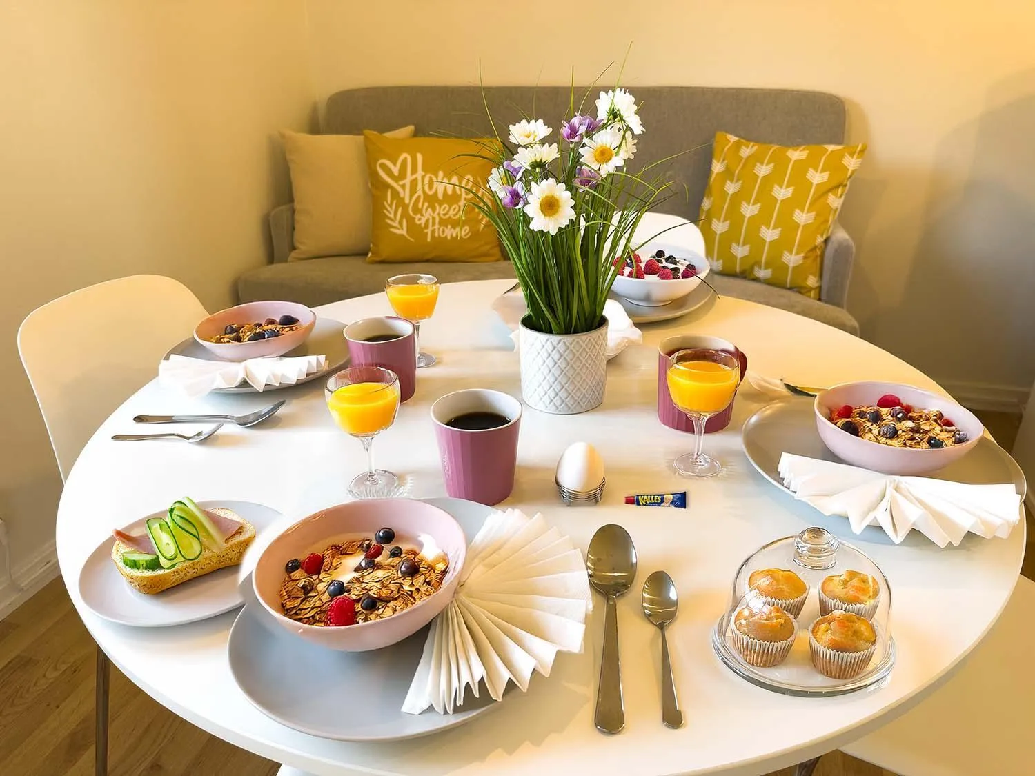 Breakfast in Prinshöjden Apartments - Katrineholm Central