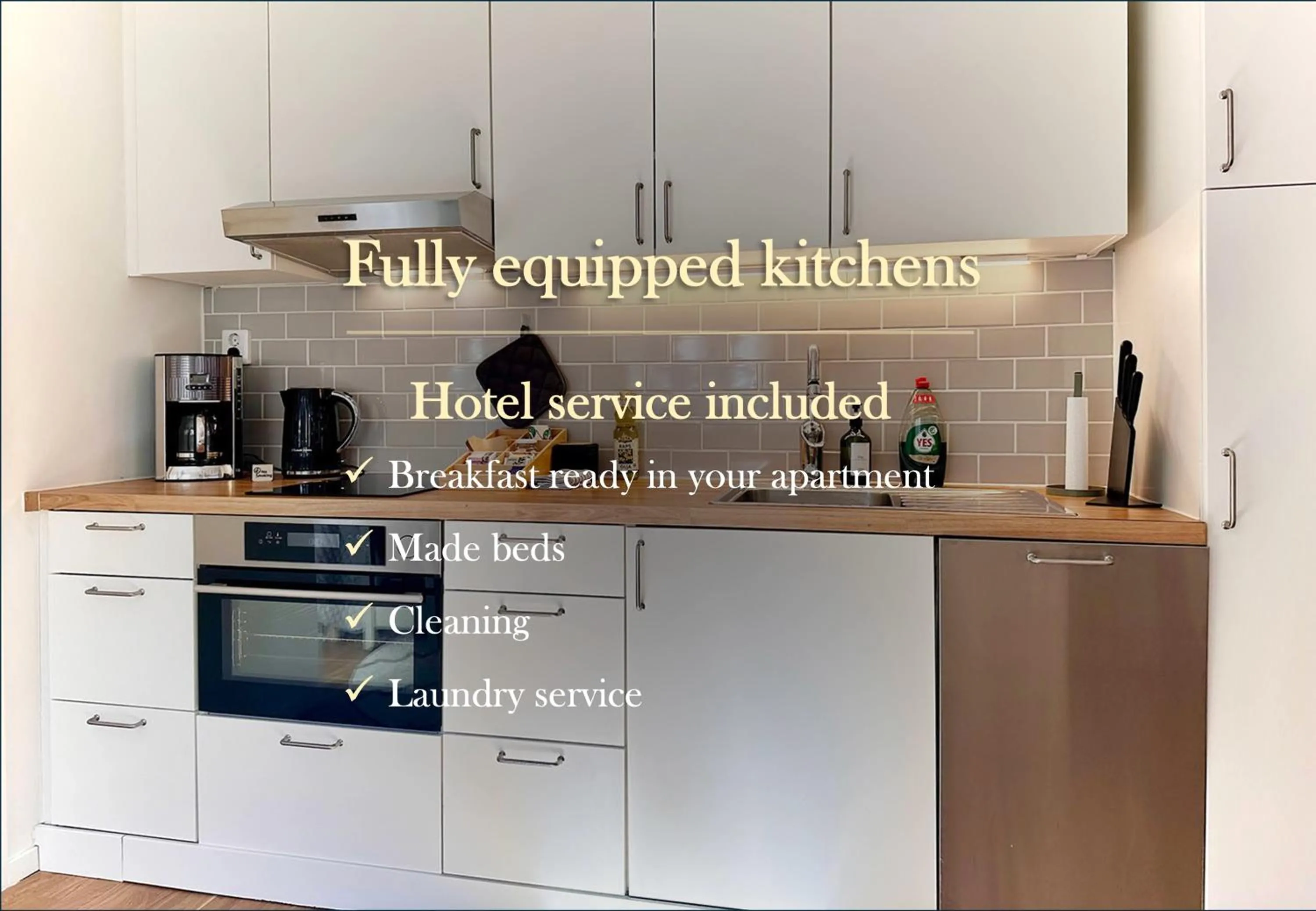 kitchen in Prinshöjden Apartments - Katrineholm Central