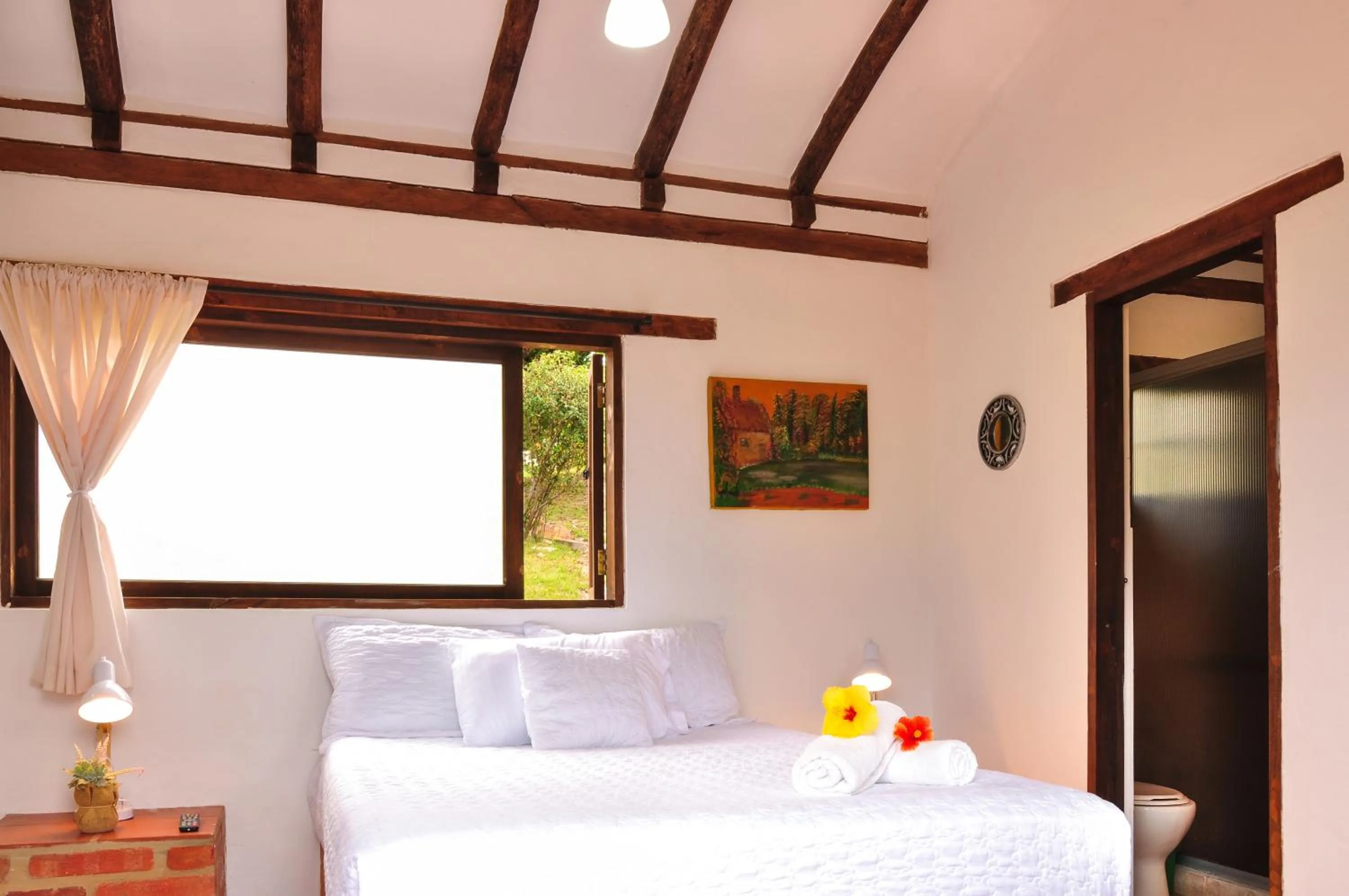 Bed in Hotel el Mirador Villa de Leyva