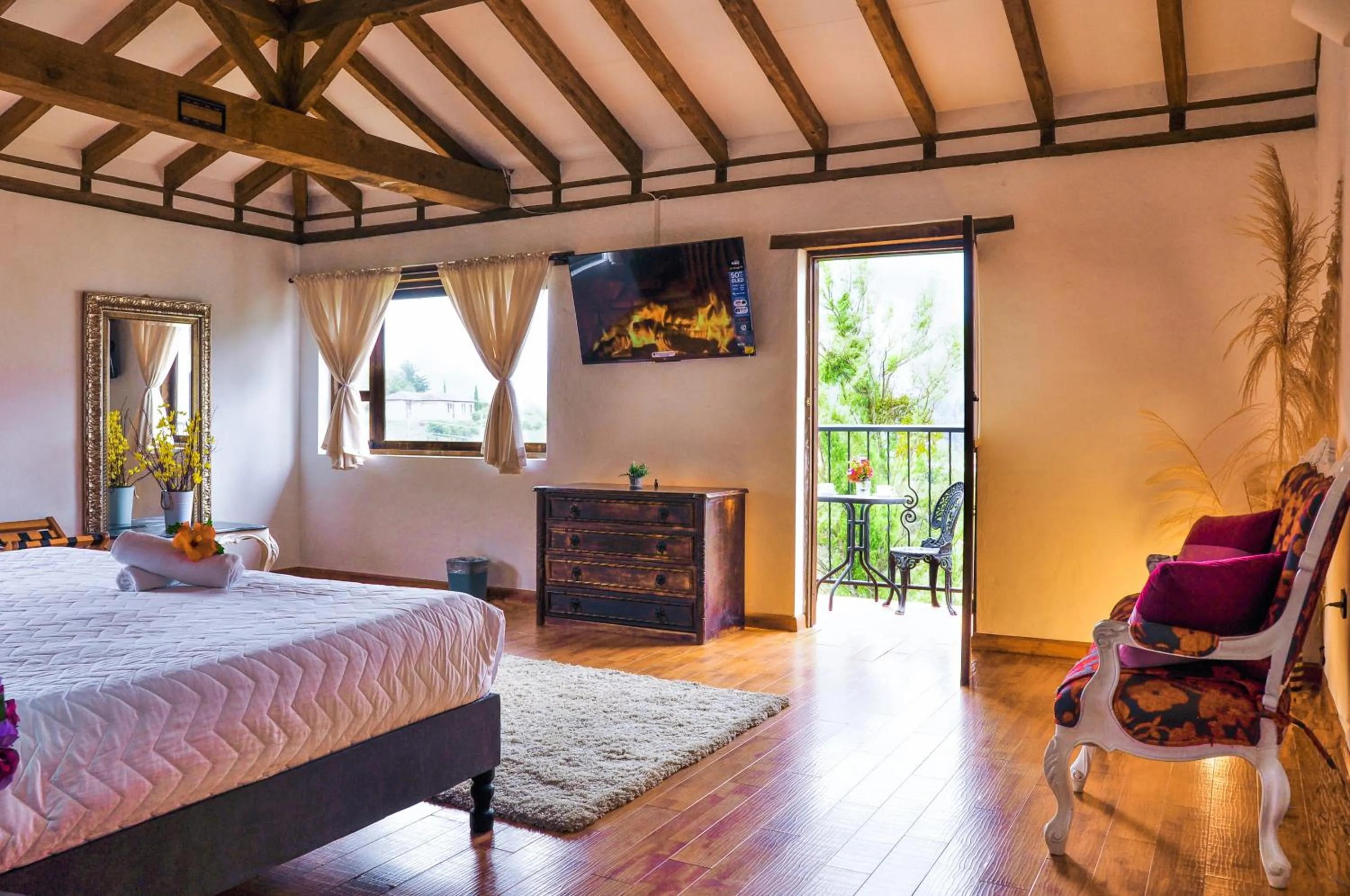 Photo of the whole room in Hotel el Mirador Villa de Leyva