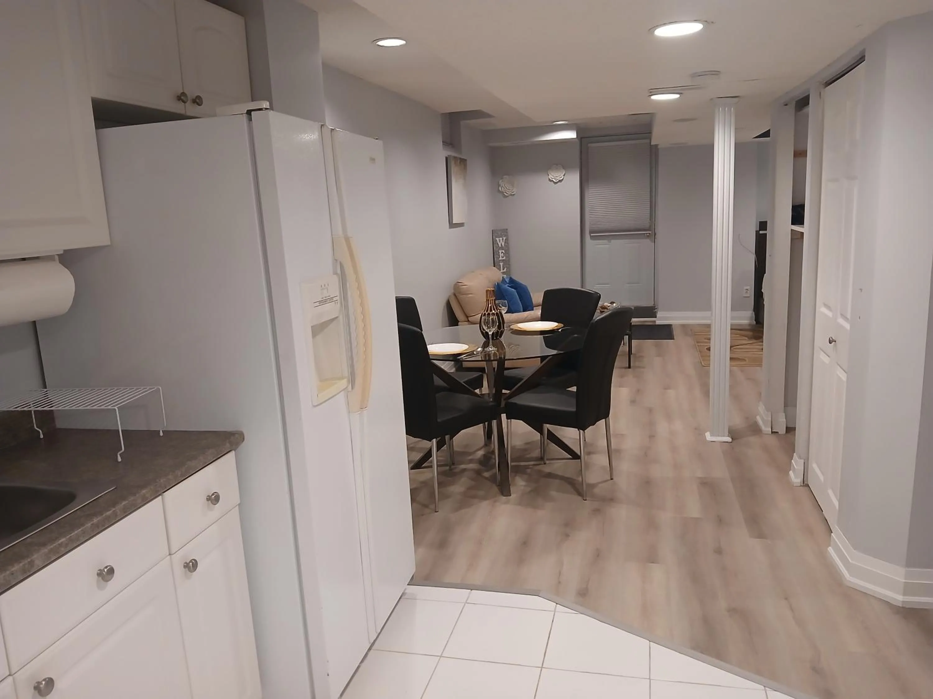 Furnished calm basement studio apartment