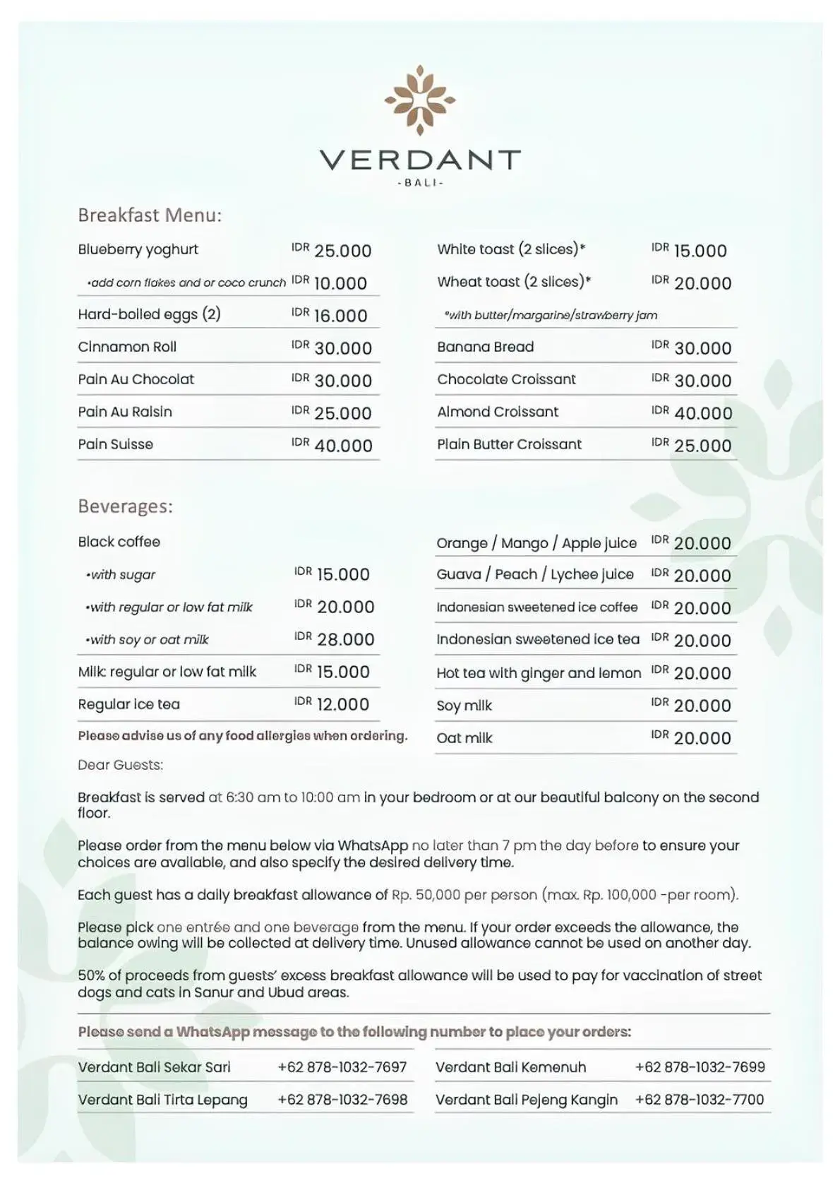 Breakfast in Verdant Bali Sekar Sari Breakfast in Verdant Bali Sekar Sari