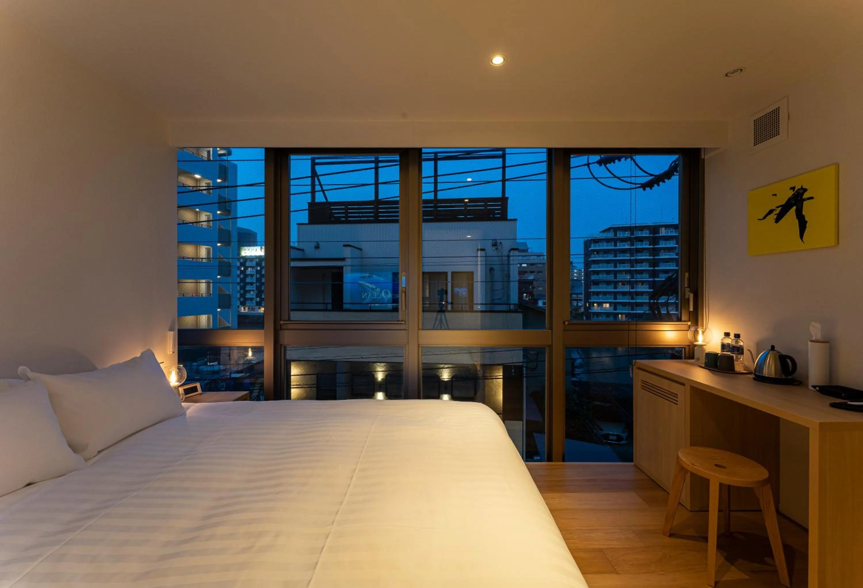 Photo of the whole room, Bed in 9HOTEL Tenjin