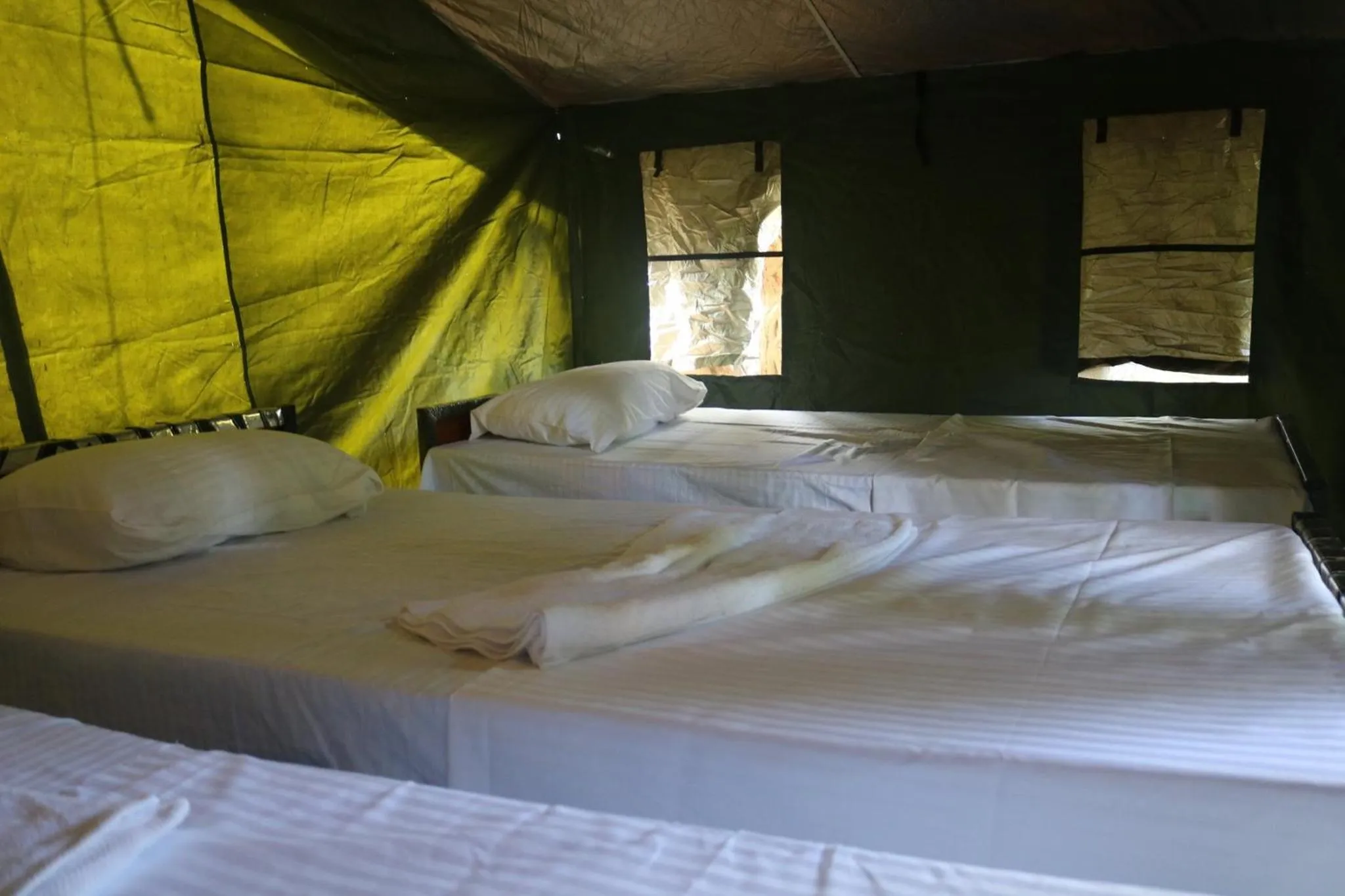 Bed in Dev's Campground