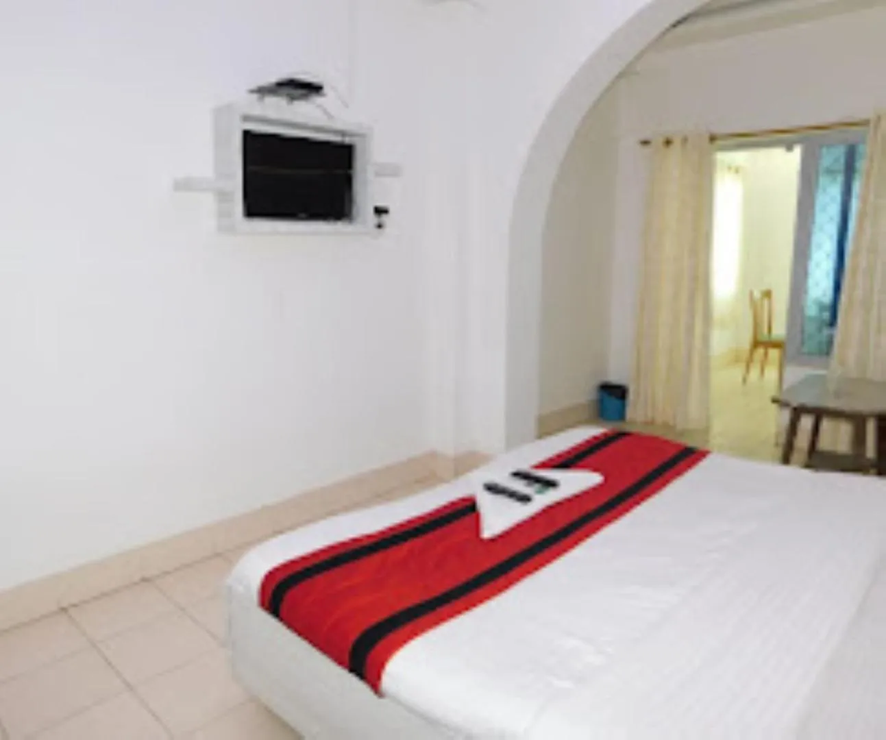 Bed in Hotel Rupashree Bangala , Puri