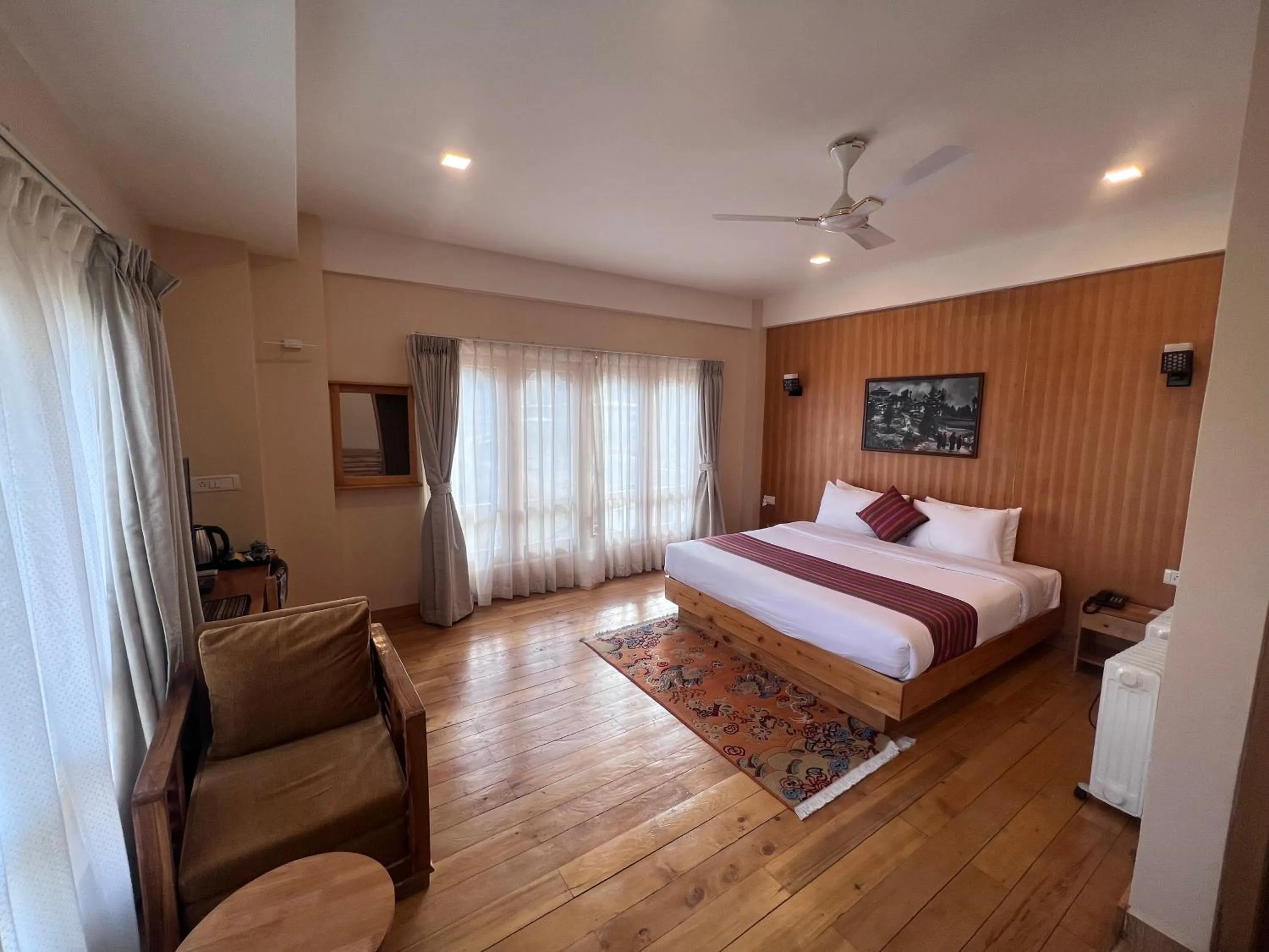 Bed in Paro Eco Lodge