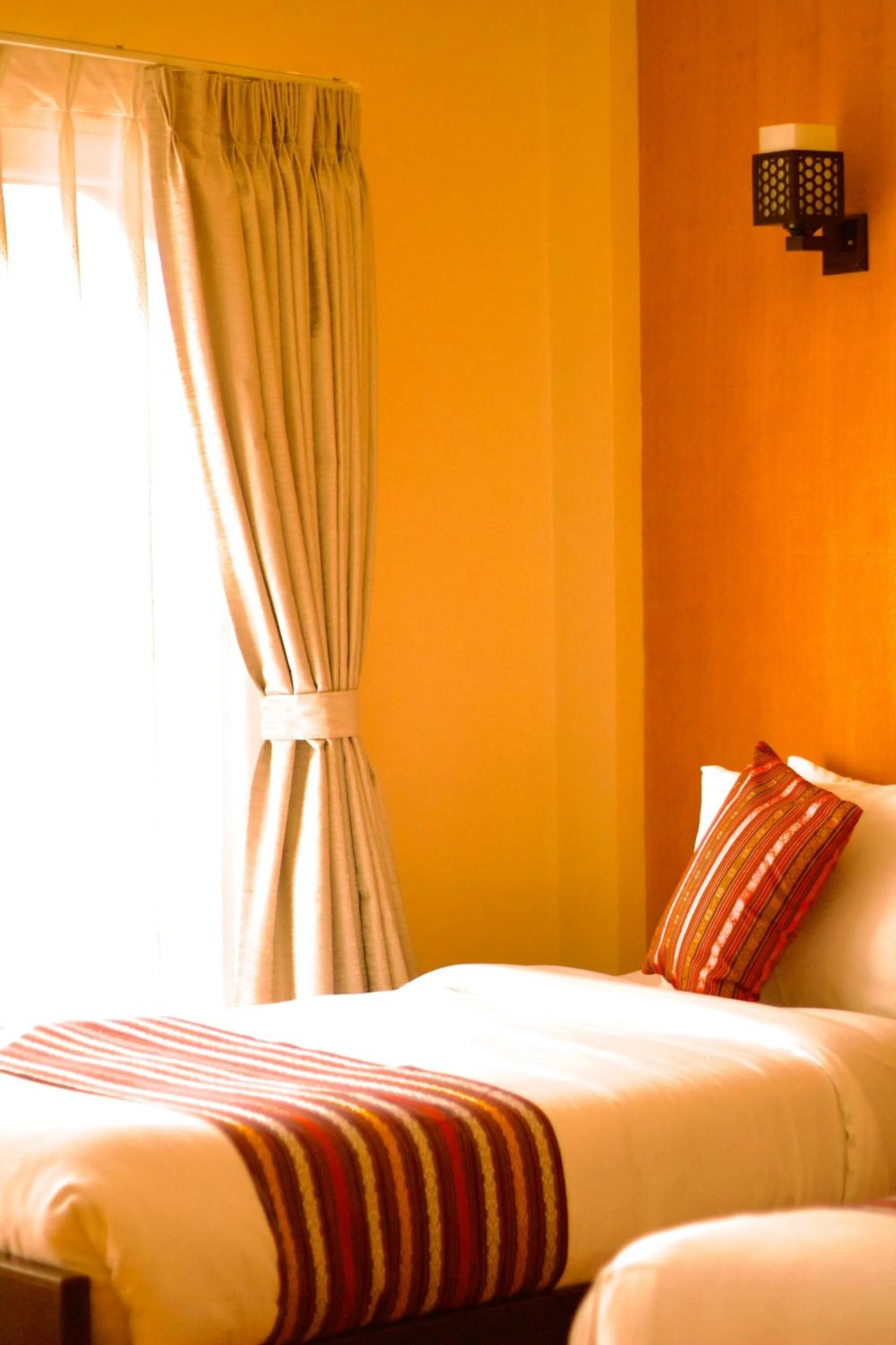 Bed in Paro Eco Lodge