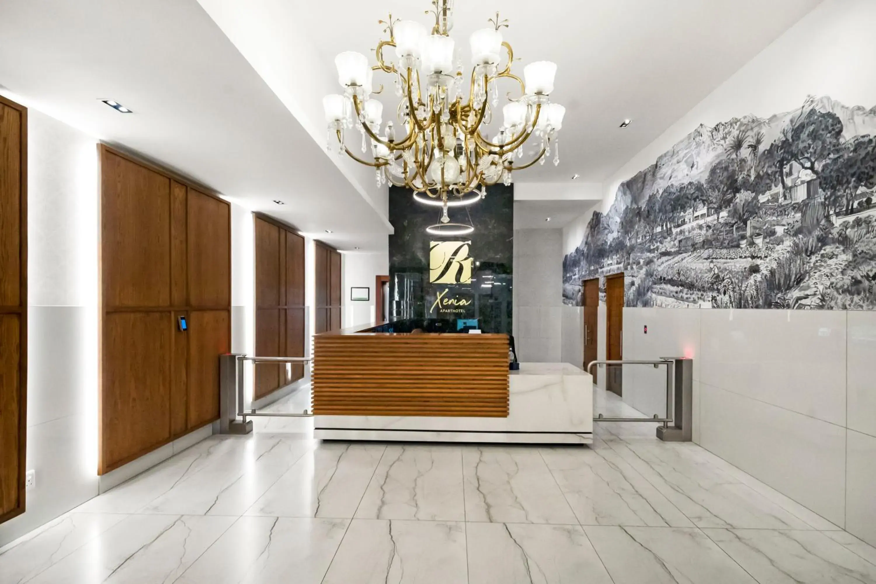 Lobby or reception in Xenia Aparthotel by Totalstay Lobby or reception in Xenia Aparthotel by Totalstay