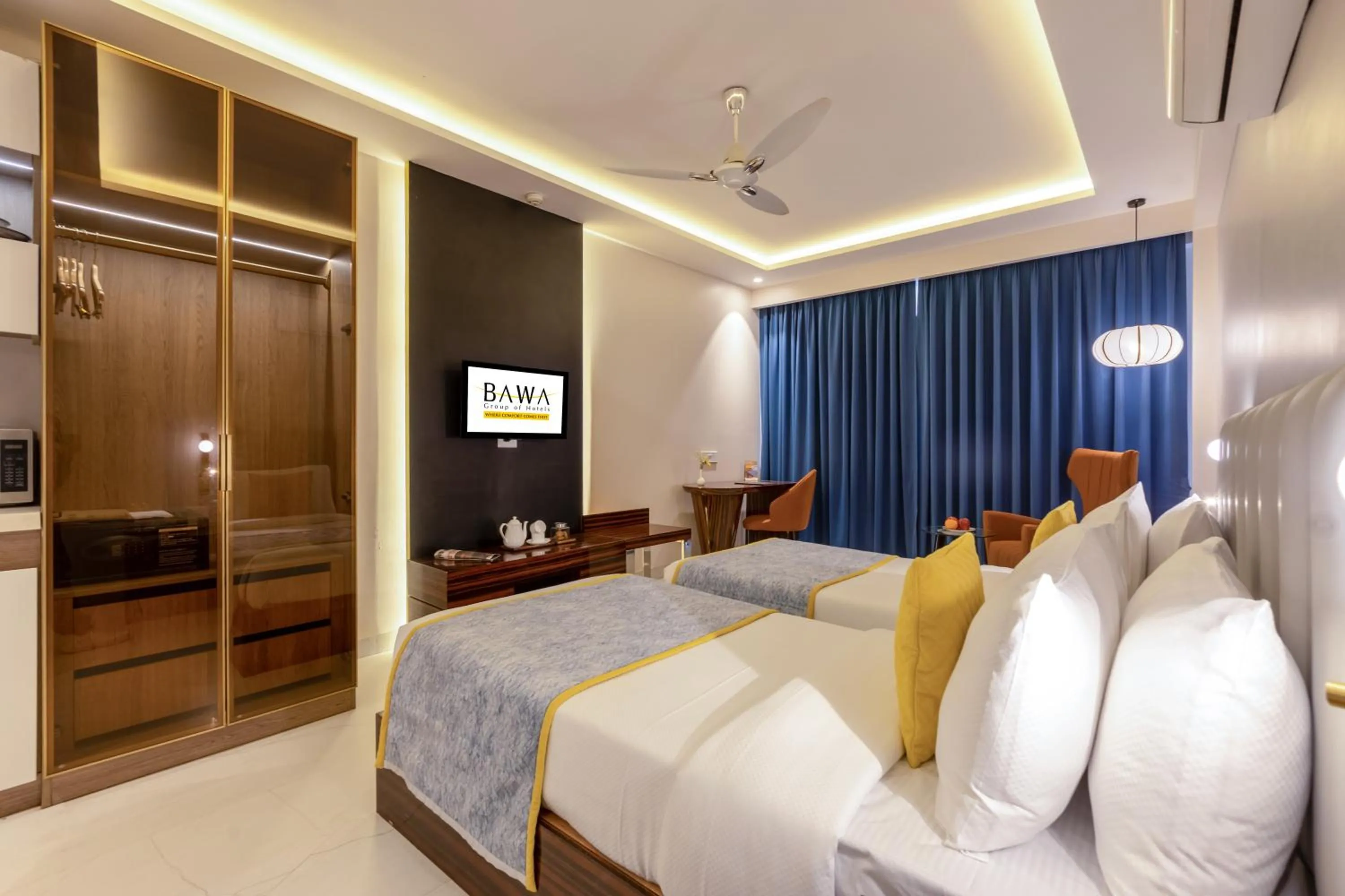 Bed in Hotel Bawa Gurgaon Medanta