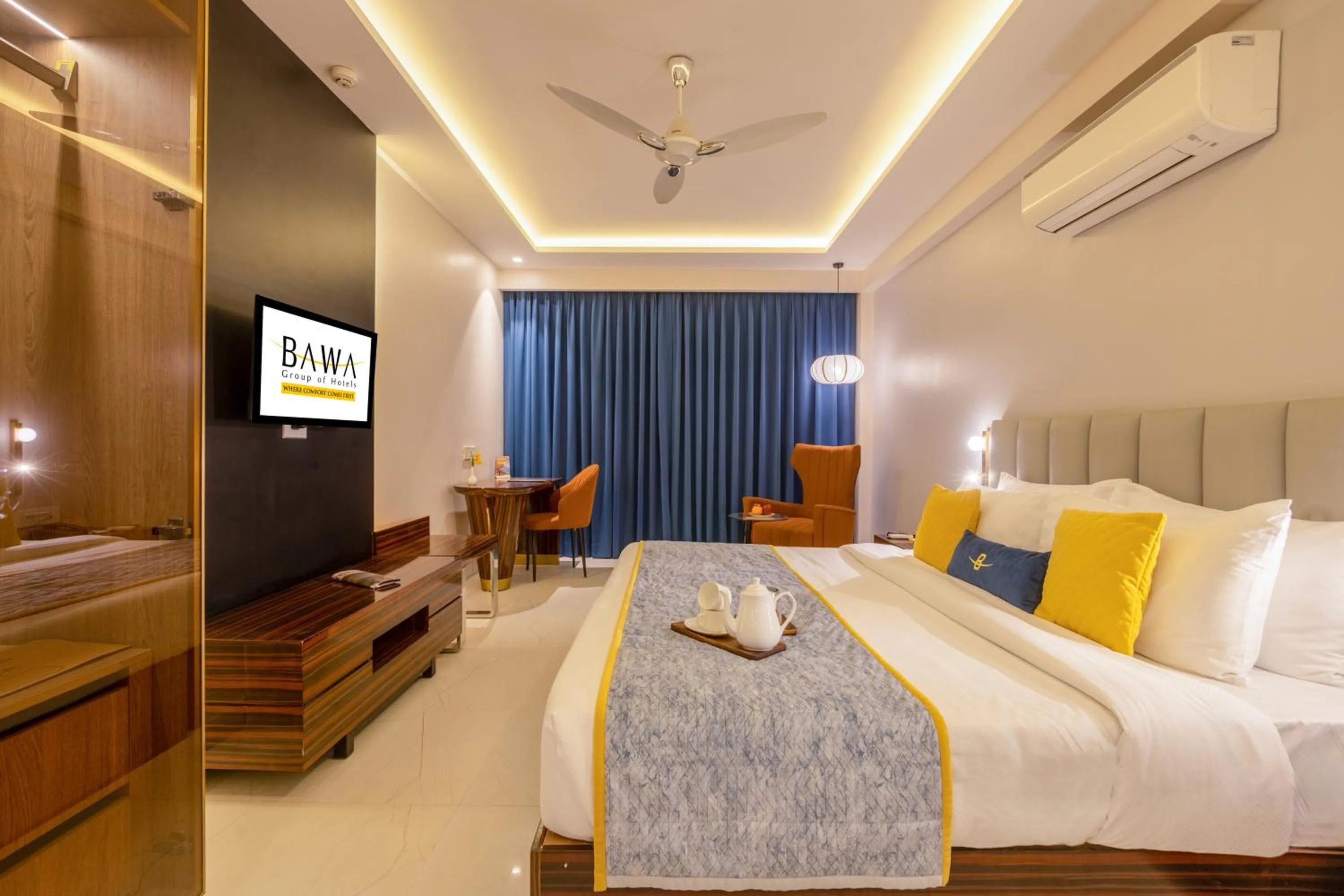 Bed in Hotel Bawa Gurgaon Medanta