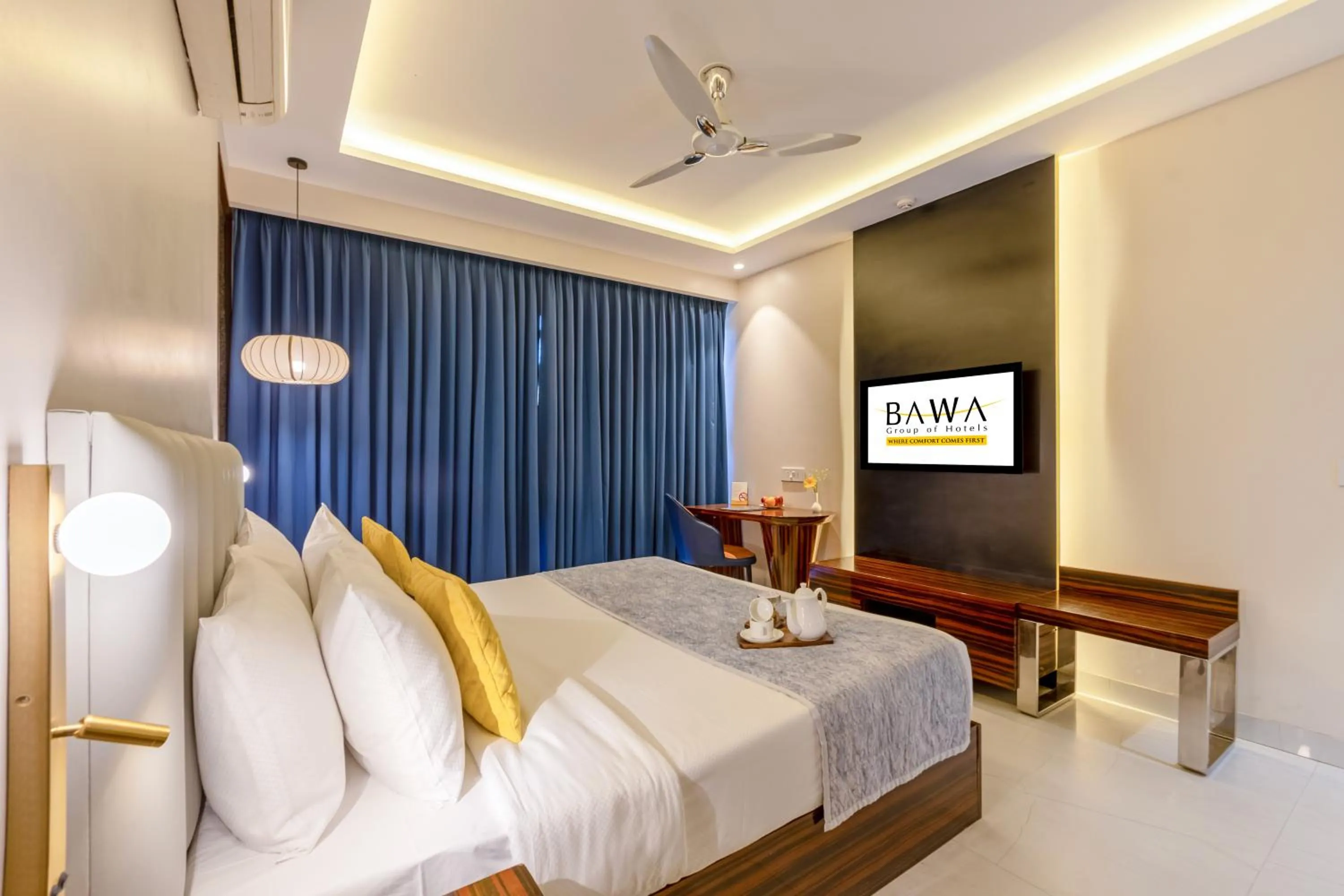 Bed in Hotel Bawa Gurgaon Medanta