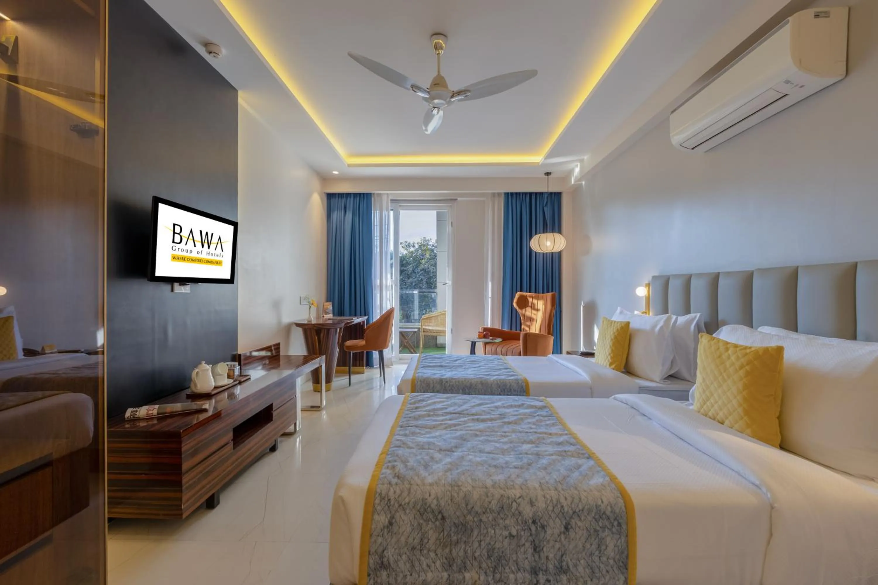 Bed in Hotel Bawa Gurgaon Medanta