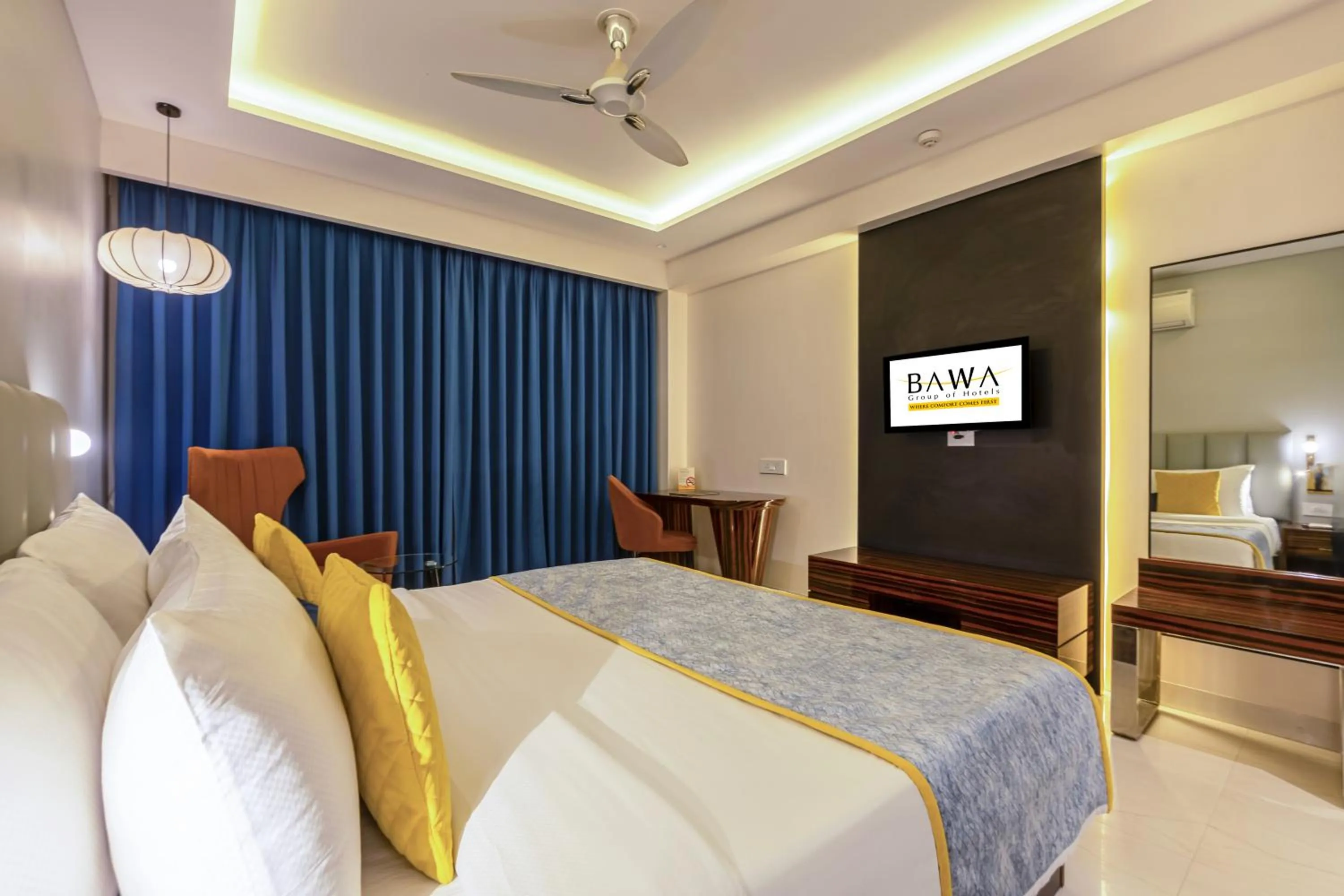 Bed in Hotel Bawa Gurgaon Medanta