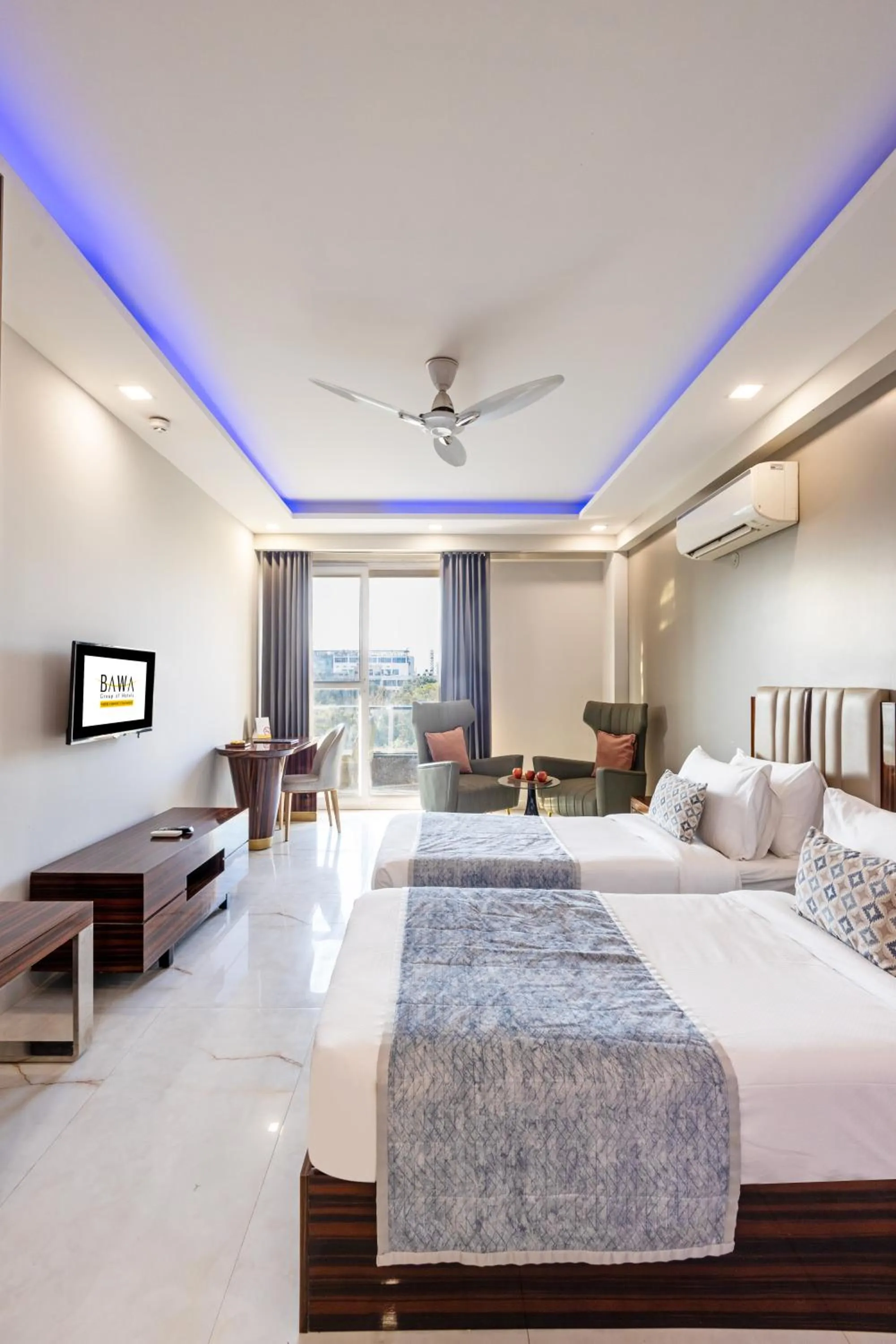 Bedroom, Bed in Hotel Bawa Gurgaon Medanta