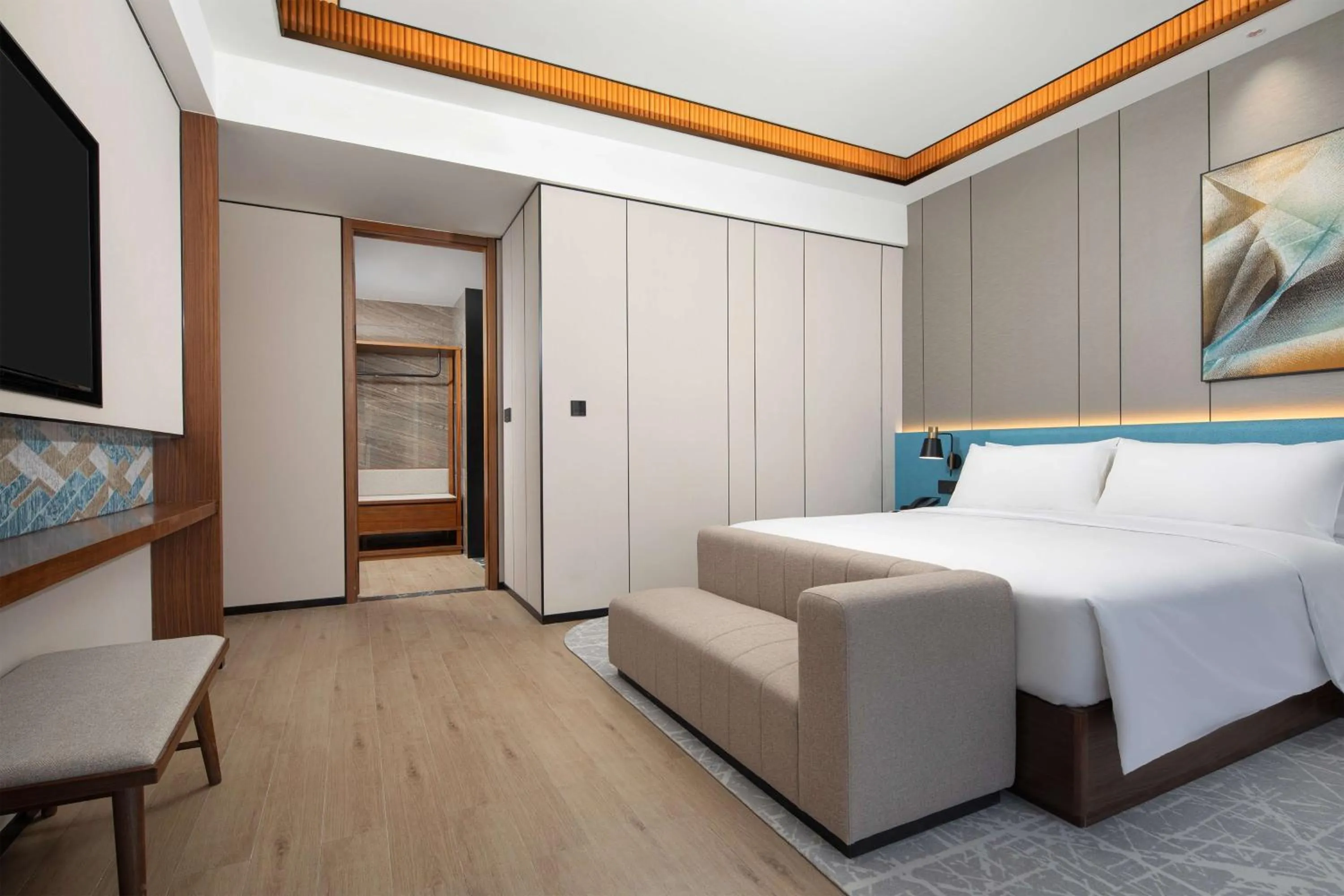 Bed in Hilton Garden Inn Beijing Daxing Jinyuan Road