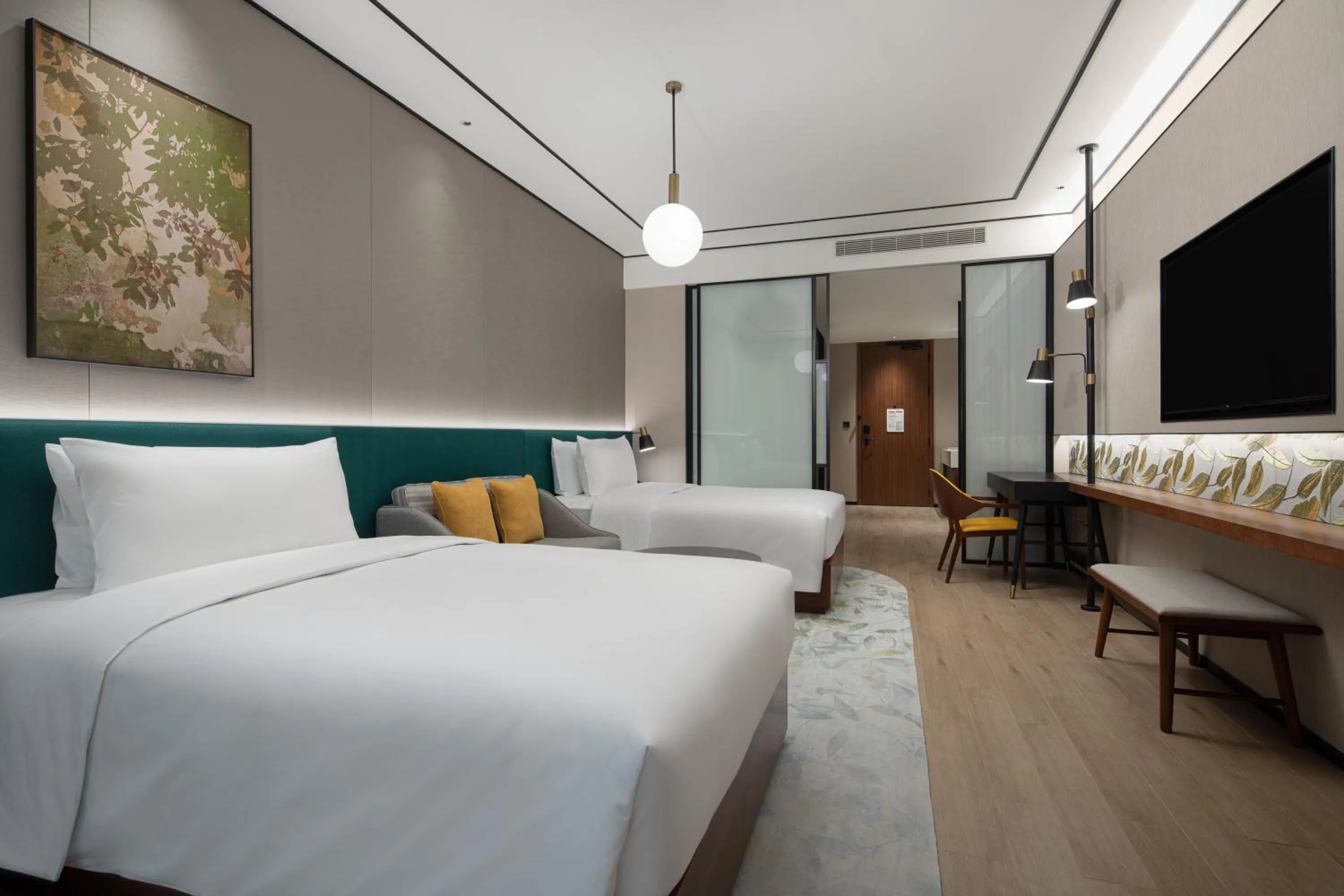 Bedroom, Bed in Hilton Garden Inn Beijing Daxing Jinyuan Road