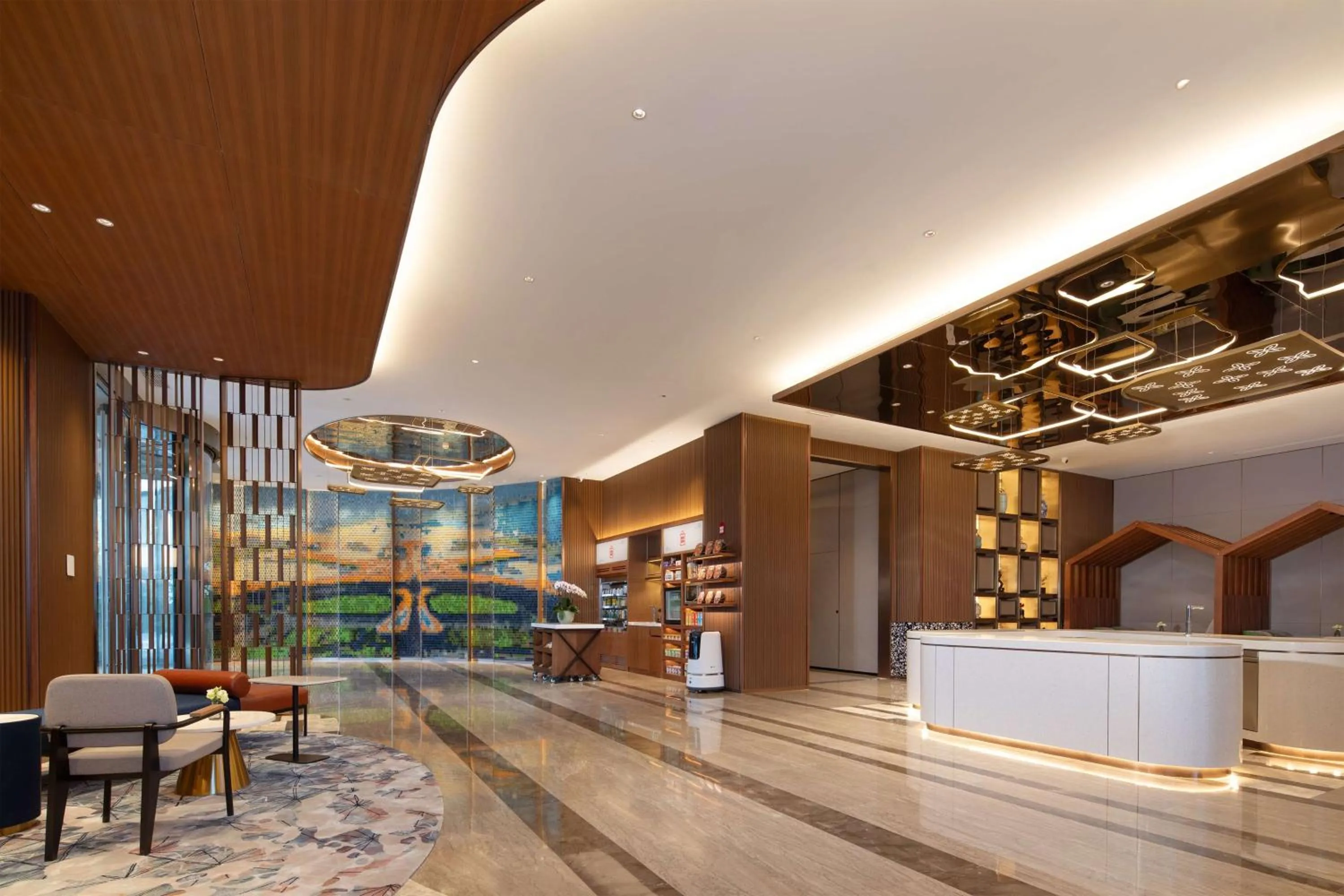 Lobby or reception in Hilton Garden Inn Beijing Daxing Jinyuan Road
