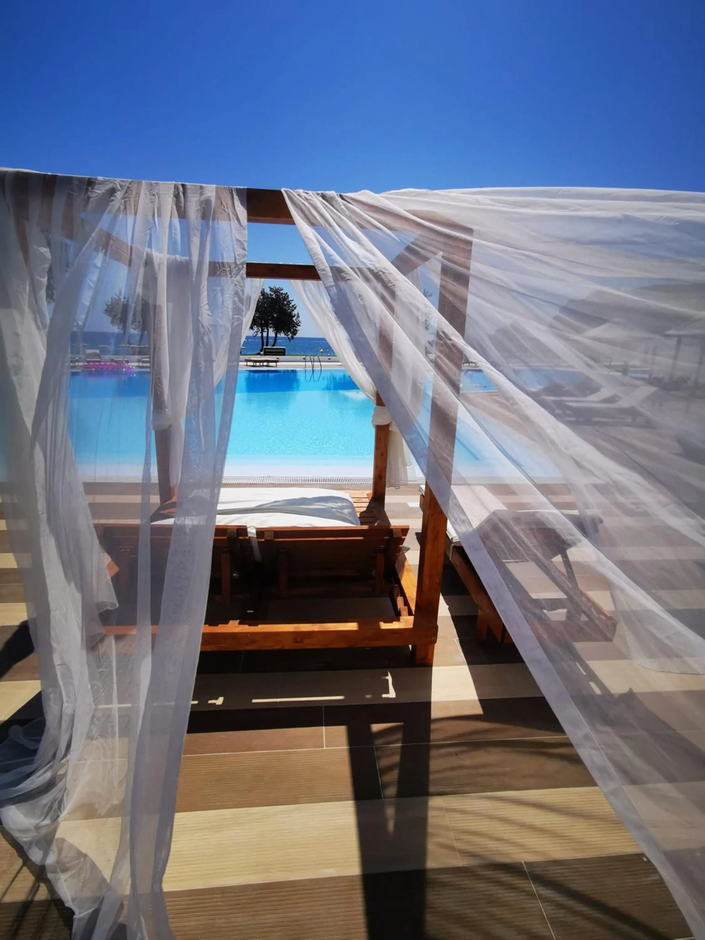 Swimming pool in Kamari Beach